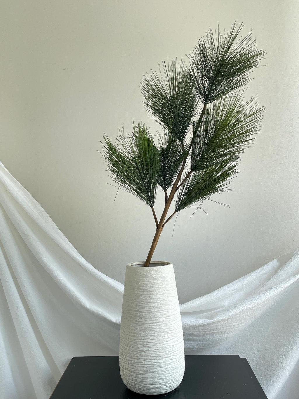 Artificial Pine Needles Branch with Pine Cone