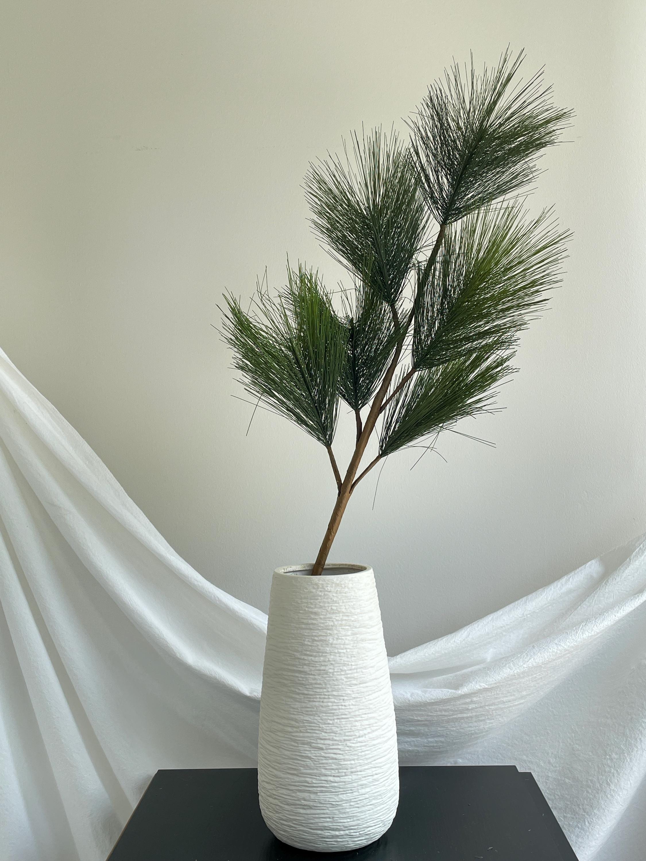 Artificial Pine Needles Branch with Pine Cone