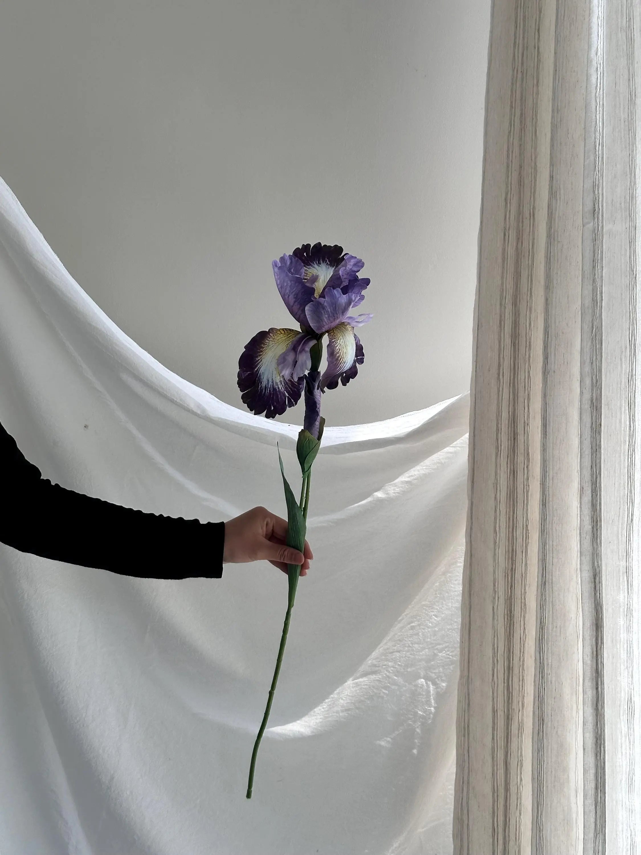Artificial Iris Flowers, Silk iris flower, Real Touch iris flower, spring floral arrangement for home wedding decor Faux Flower Place