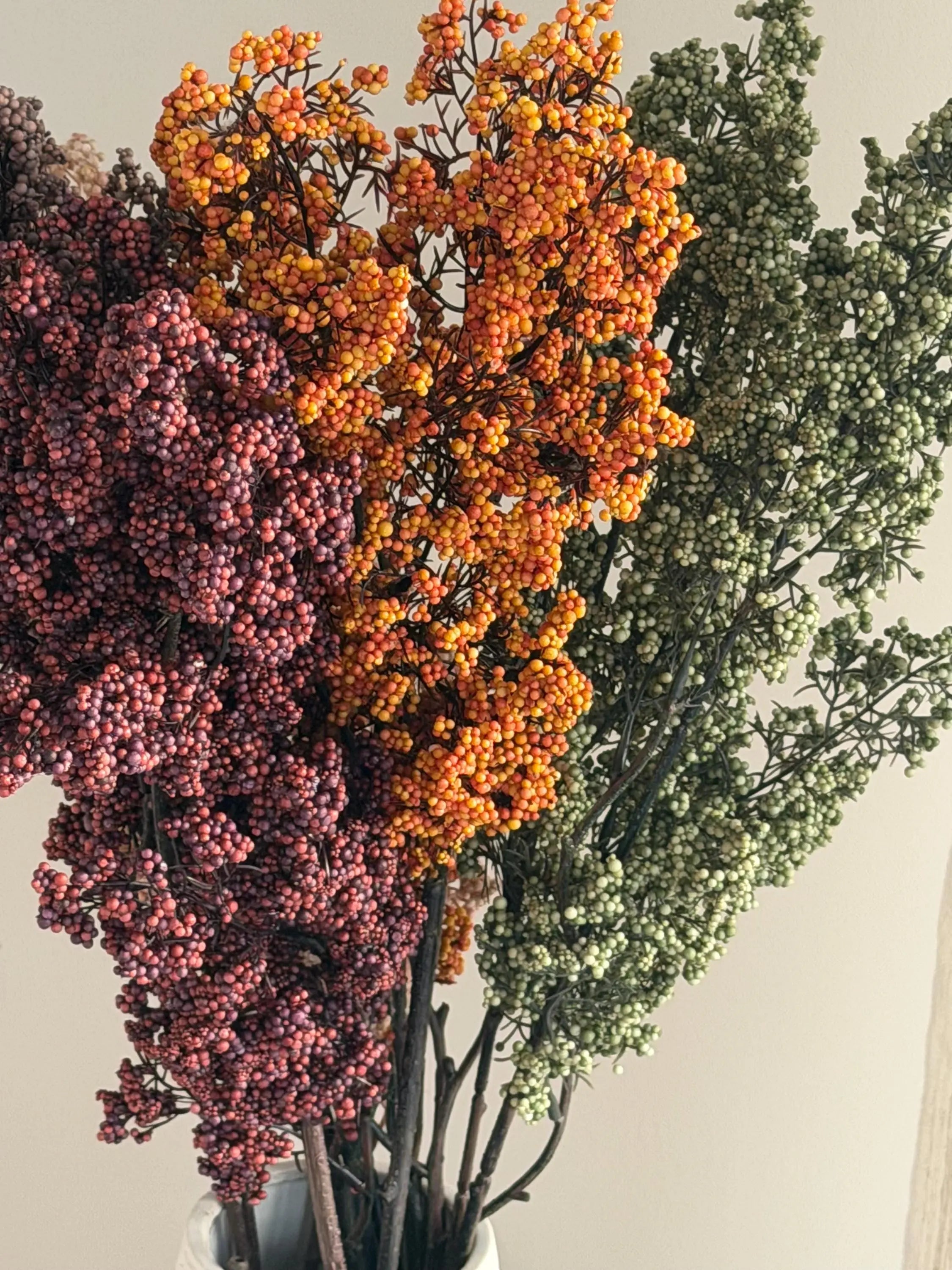 Long Stems Plum Berries, Dusty Berry Stems Celesta Atelier