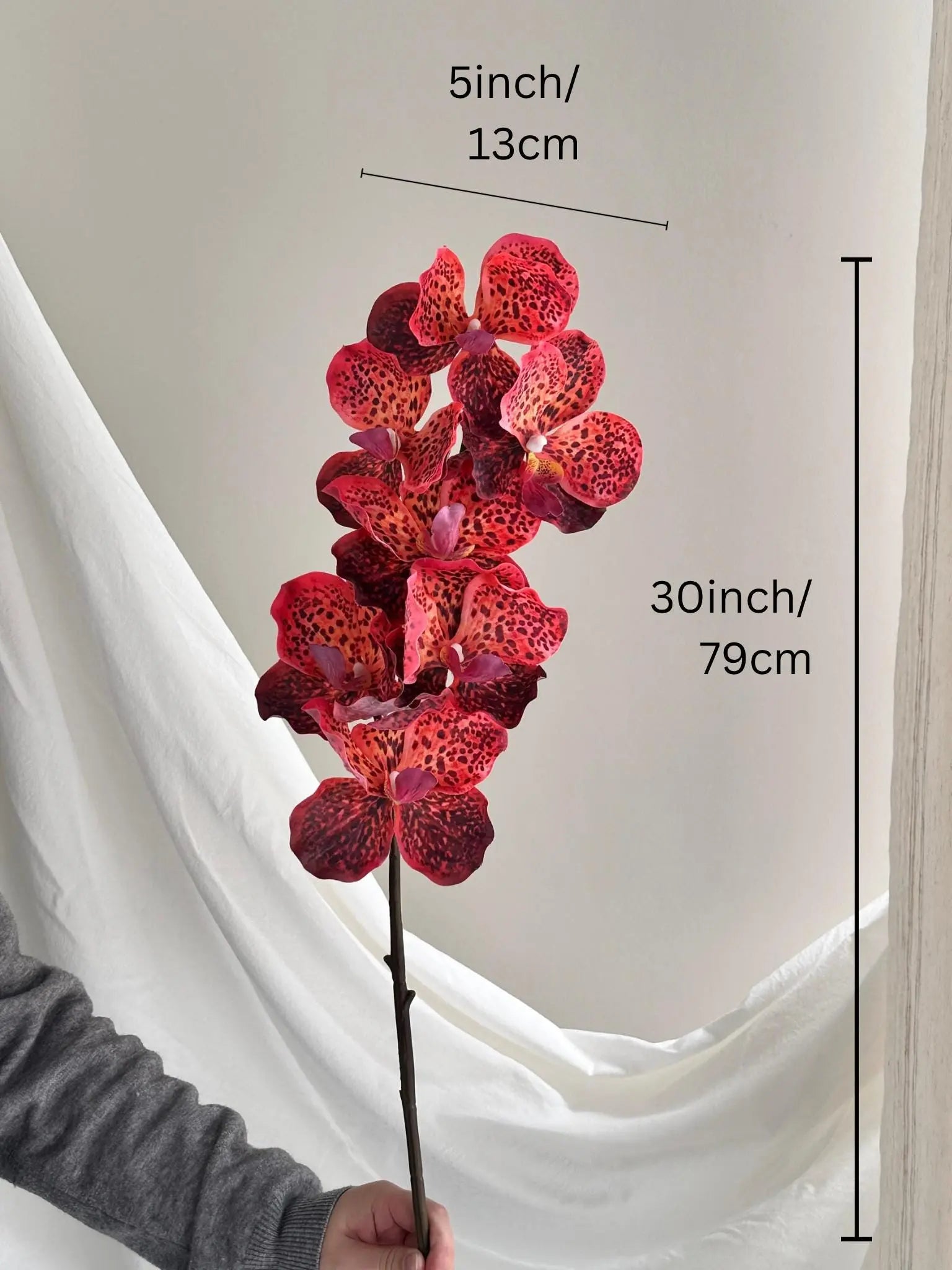 Artificial Psychedelic Phalaenopsis Orchid Faux Flower Place