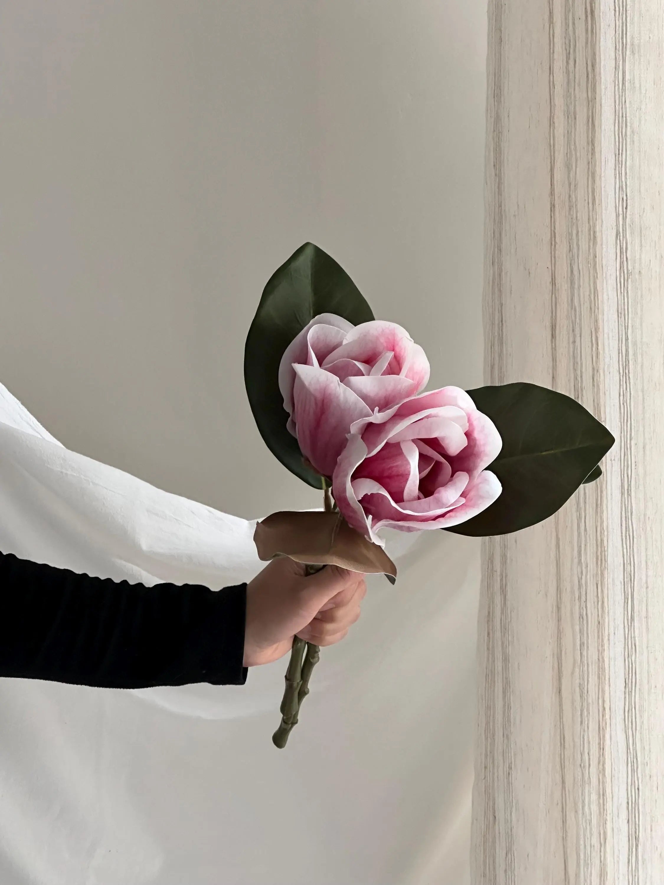15” Artificial Magnolia stem Faux Flower Place