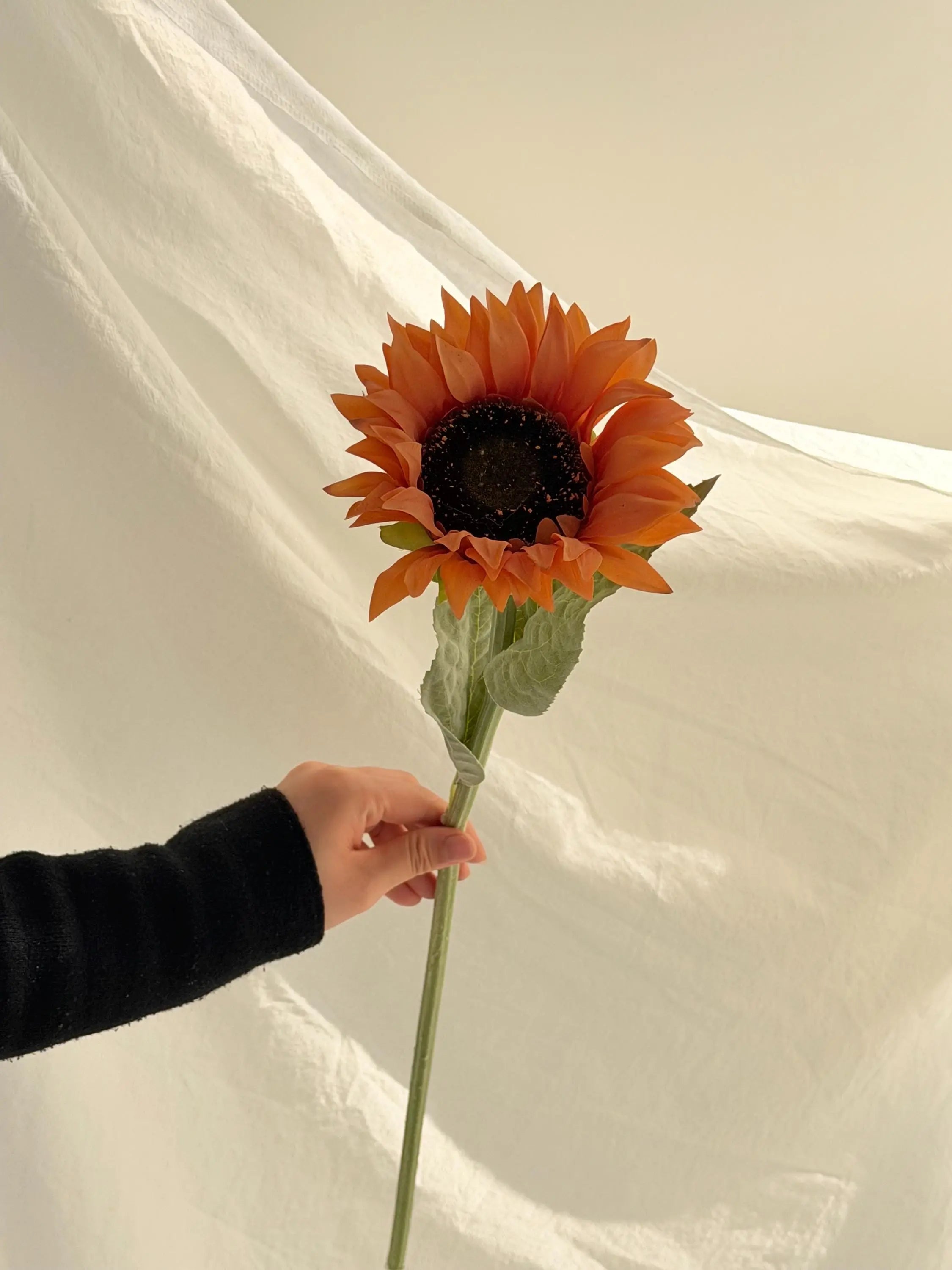 3 Heads Real Touch Sunflowers, Artificial Floral Arrangement, Farmhouse Home Decor, Spring Summer Bouquet Faux Flower Place