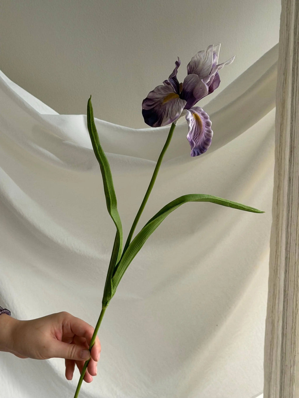 Pink Artificial Iris Flowers Faux Flower Place