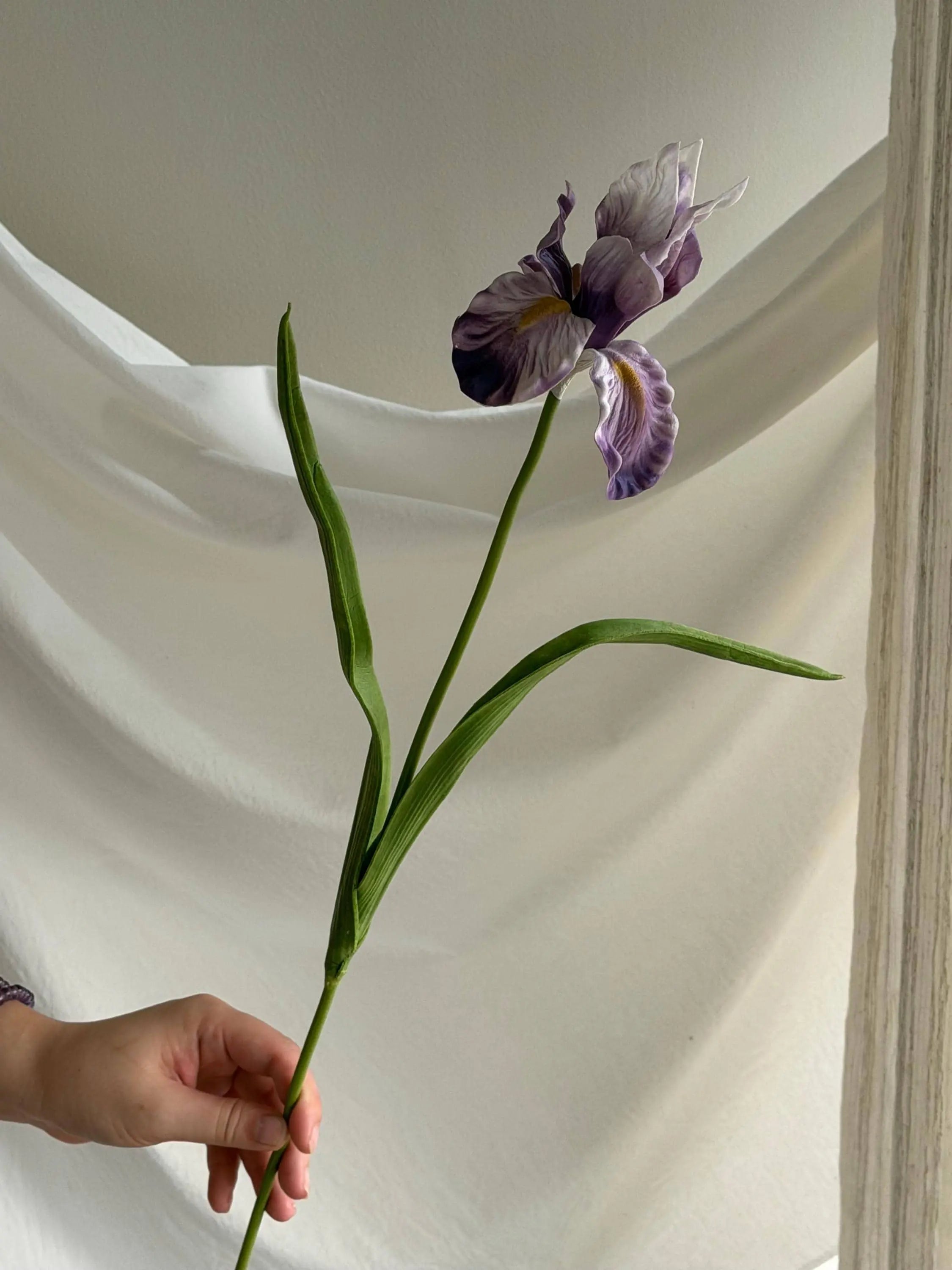 Pink Artificial Iris Flowers Faux Flower Place