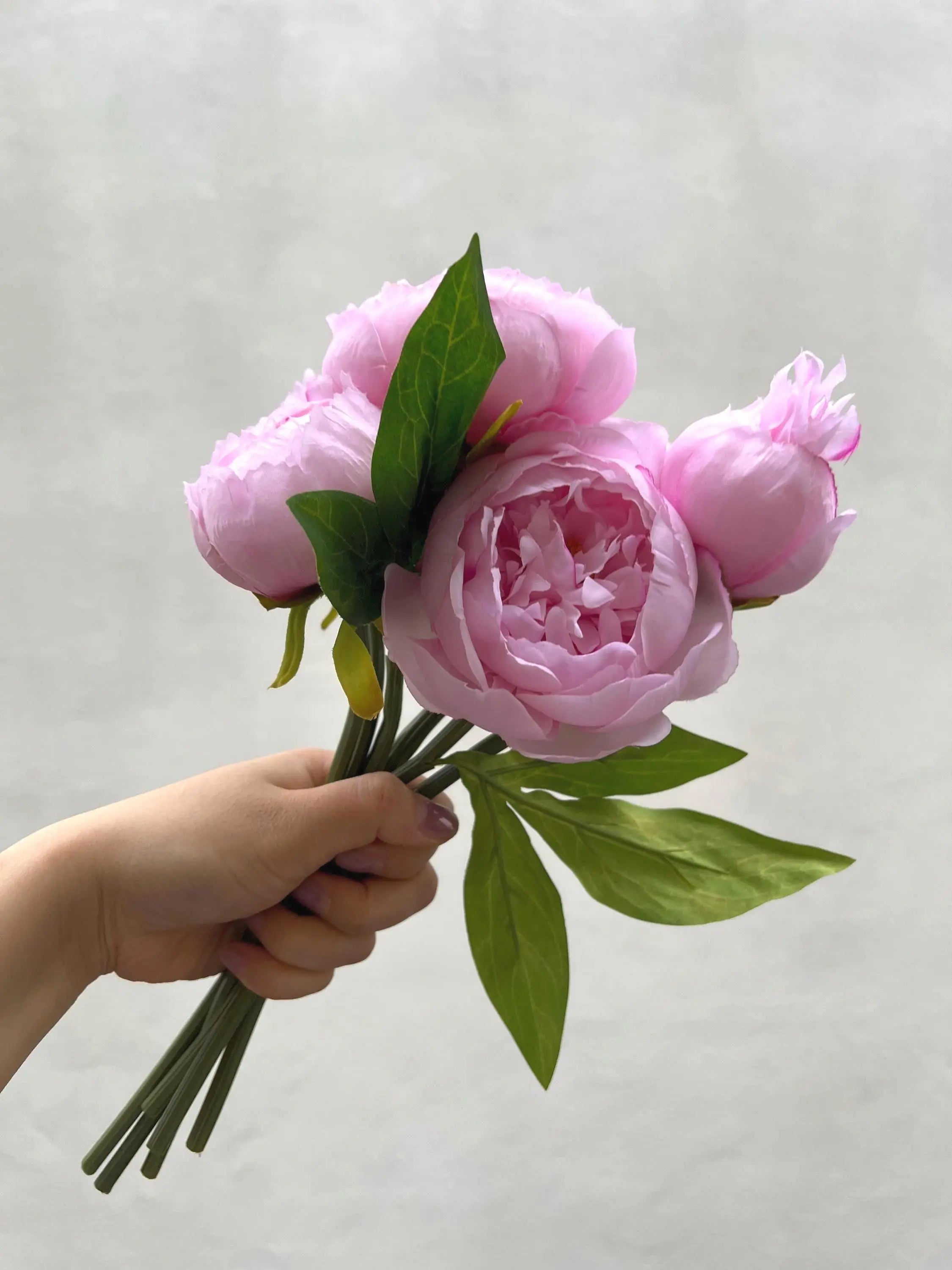 Fake Peony Bundle Real Touch Peony Realistic Faux Flowers For DIY Flowers Wedding Decor Home Decoration Peony Faux Flower Place