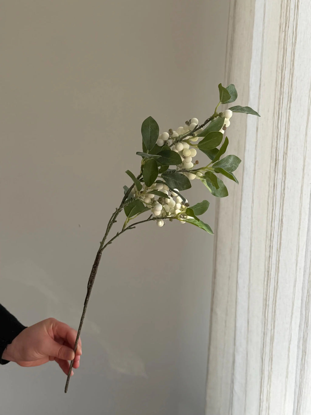 Long Stems Berries Spray, Faux BlueBerry Bush Celesta Atelier