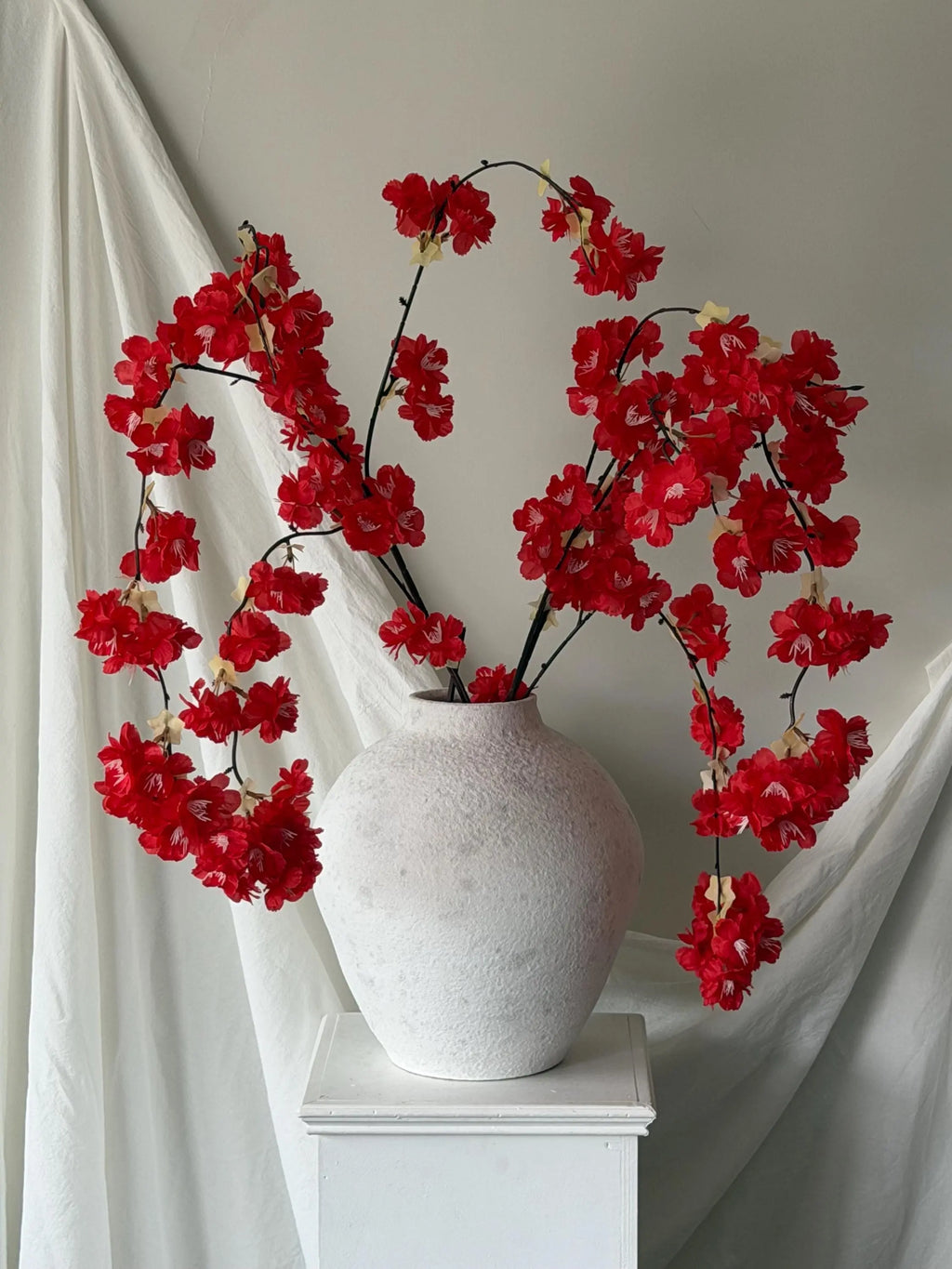 Real Touch Silk Cherry Blossom Stems (Pack of 3), Spring Floral Arrangement, Baby Shower flowers, Faux Cherry Blossom, drapey flowers Faux Flower Place
