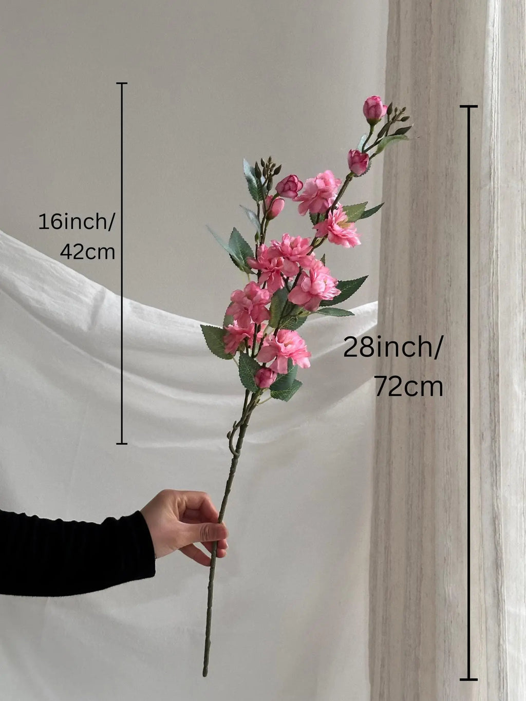 Long Stem Artificial Camellia (Pack of 3) Faux Flower Place