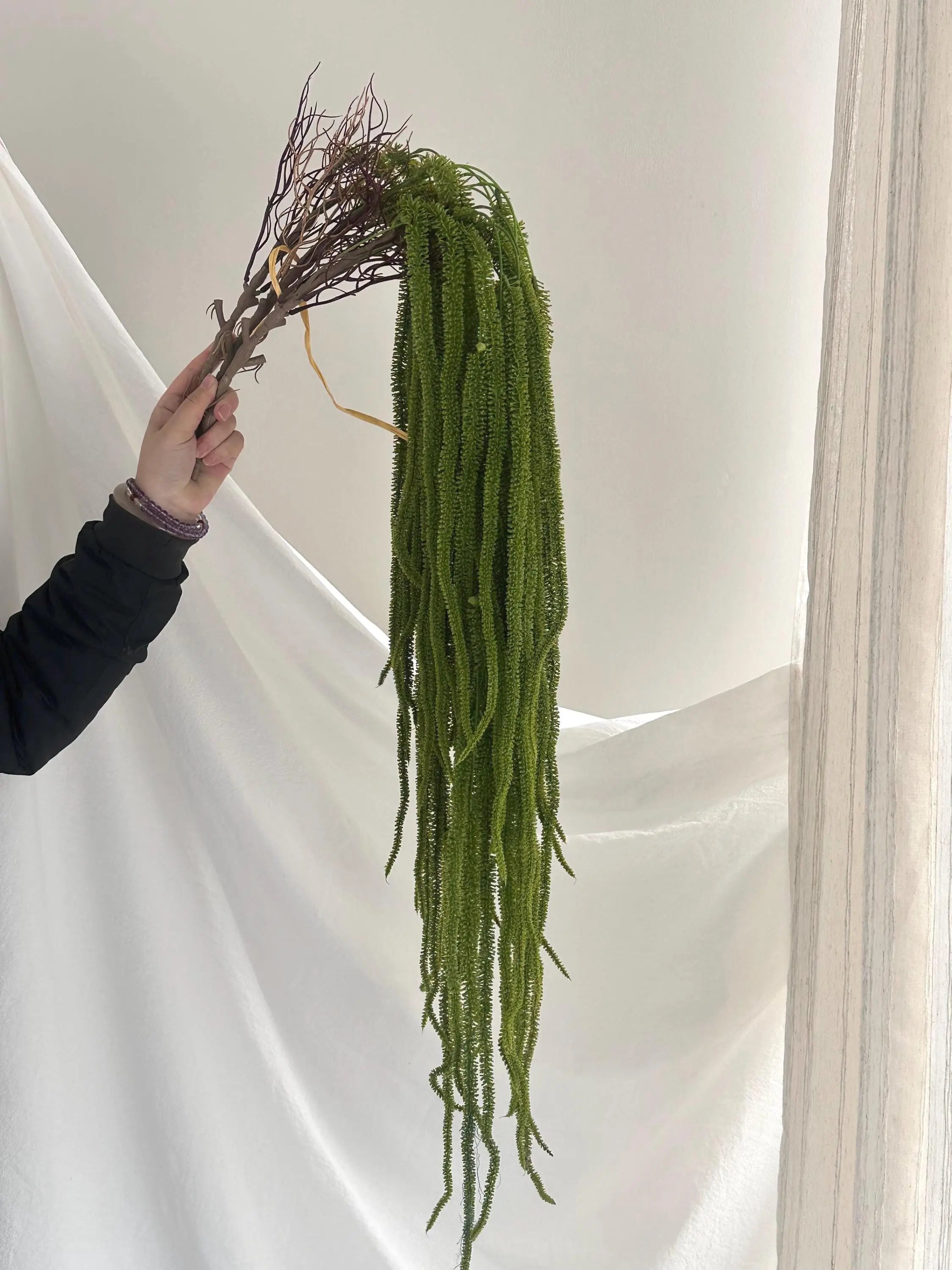 Large Artificial Hanging Amaranthus Stem – Hanging Flower for Bouquets, Garlands & Event Styling, Fake Amaranth Branch, Artificial Plant Faux Flower Place