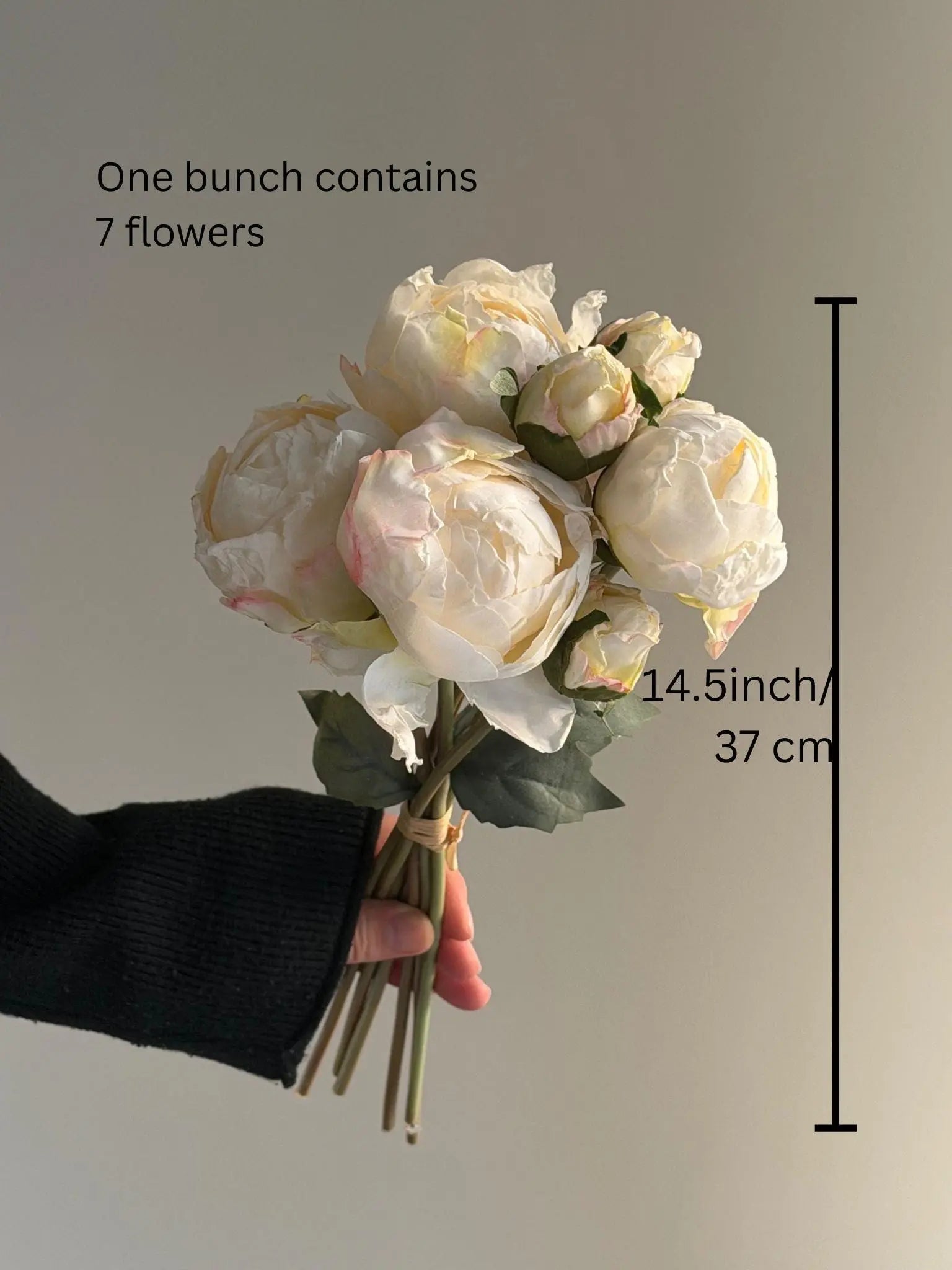 Fake Peony bouquet, Real Touch Faux Peony Celesta Atelier