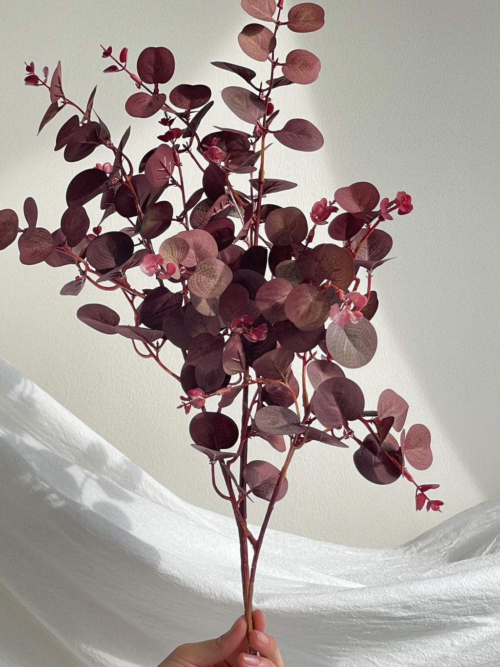 Artificial Purple eucalyptus Branch