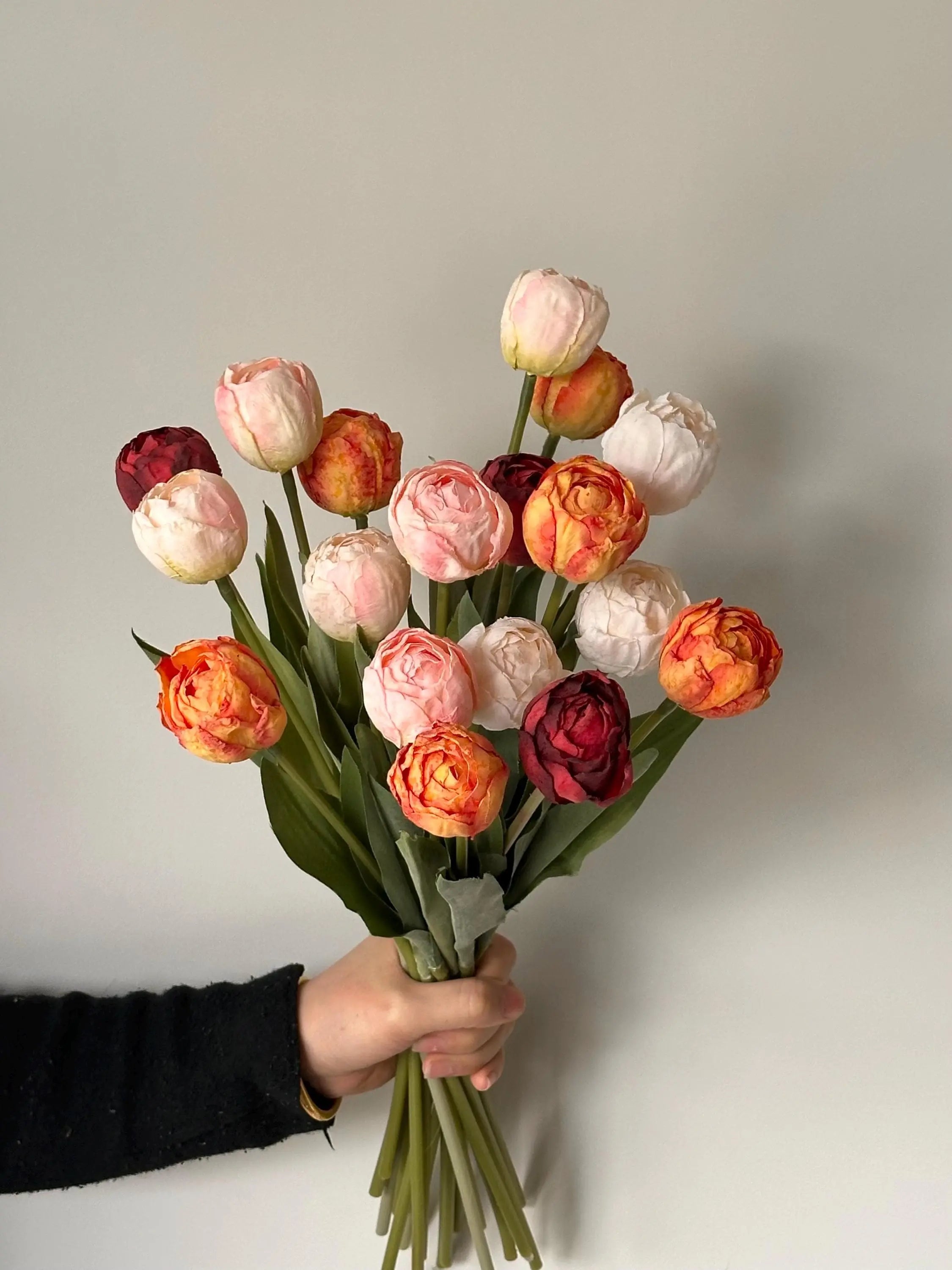 Silk tulip bouquet, artificial tulips stems Celesta Atelier