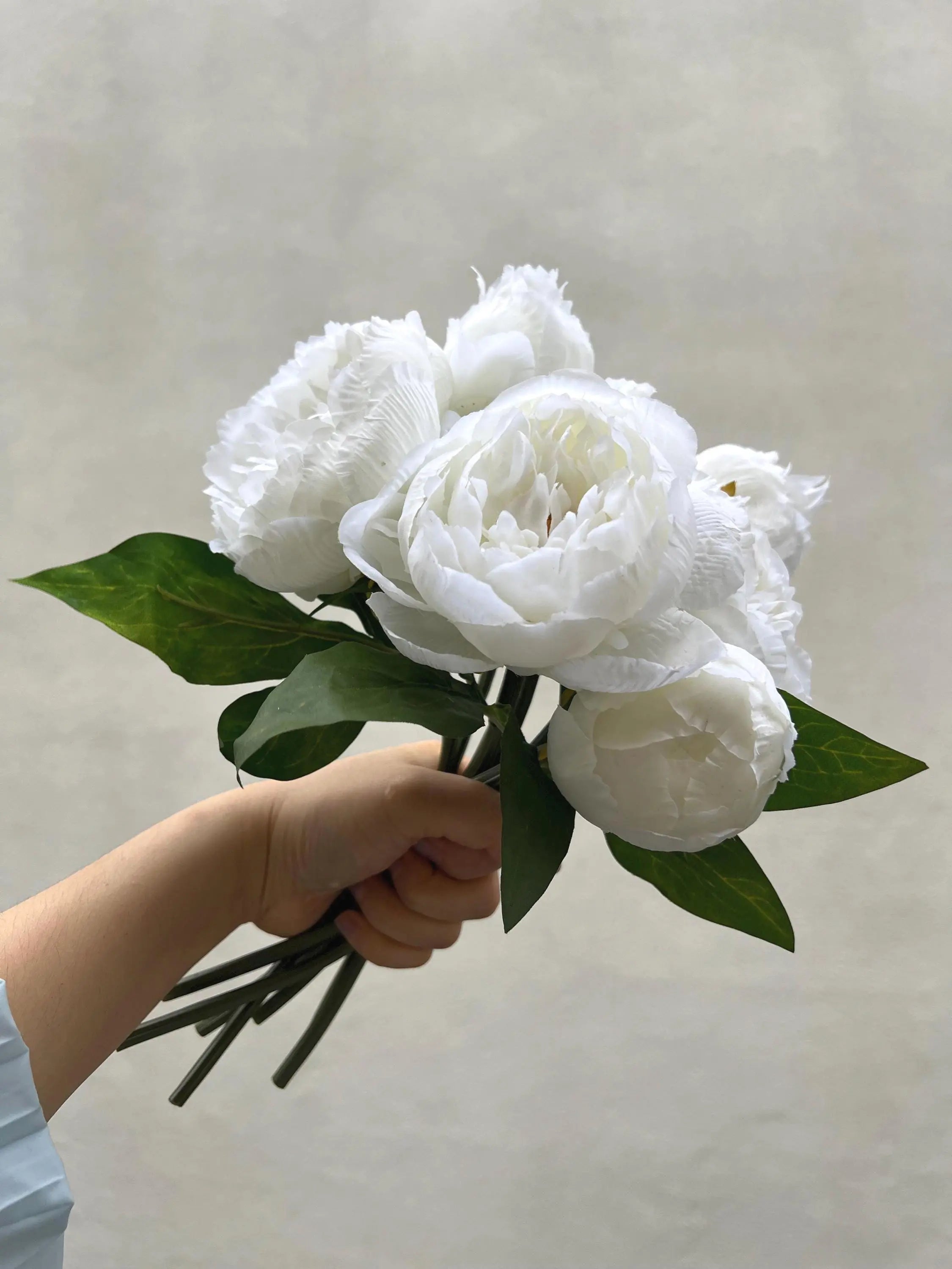 Fake Peony Bundle Real Touch Peony Realistic Faux Flowers For DIY Flowers Wedding Decor Home Decoration Peony Faux Flower Place