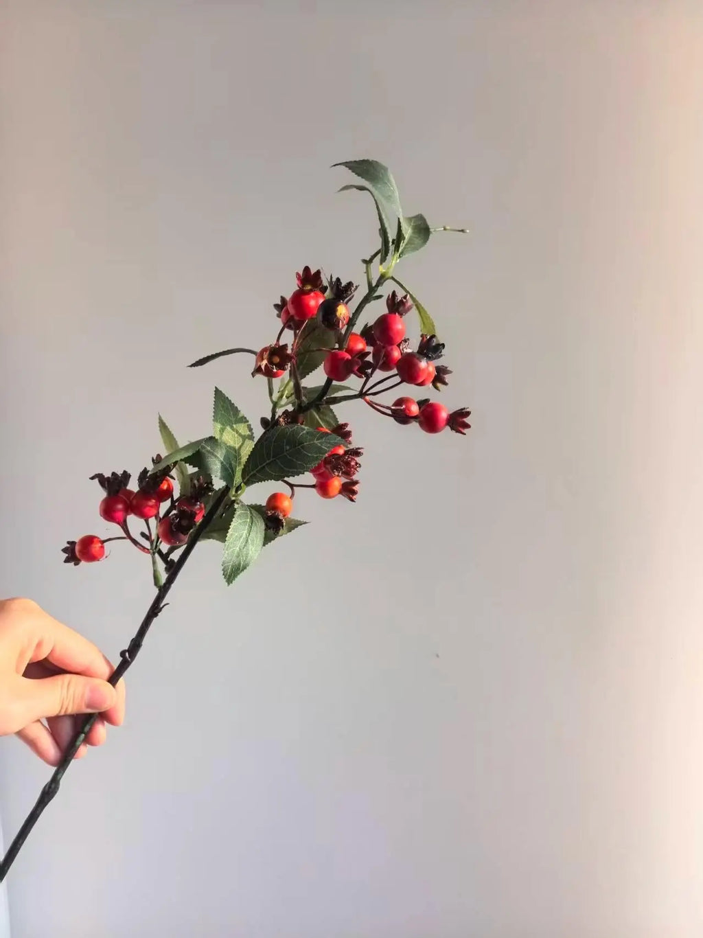 Mini Faux Pomegranate Branch Celesta Atelier