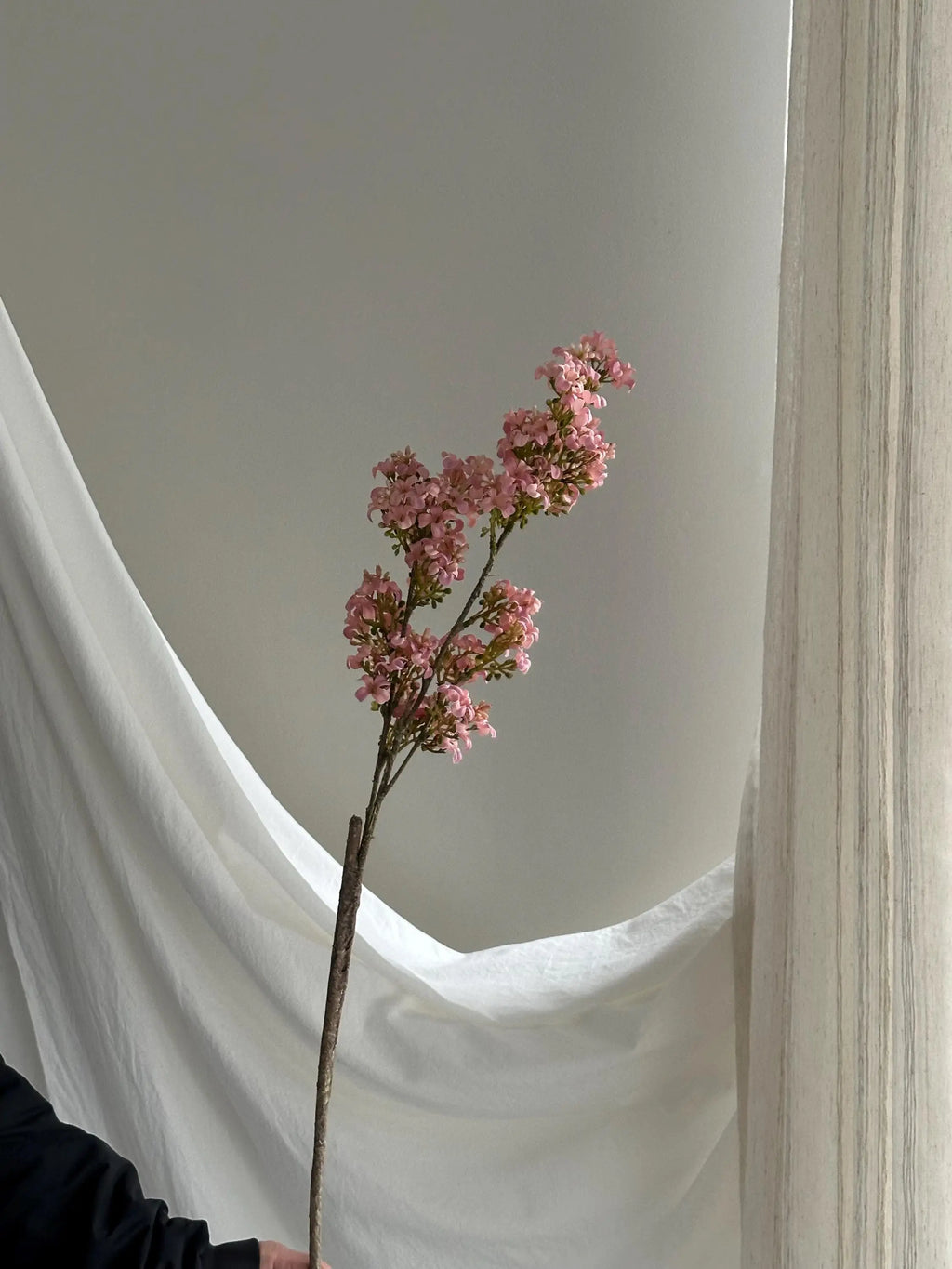 Real Touch Lilac stem, Faux Lilac Branch, Pastel Faux Floral Branch, fake flower arrangements, Pastel Lilac Flower for DIY Wedding Decor Faux Flower Place