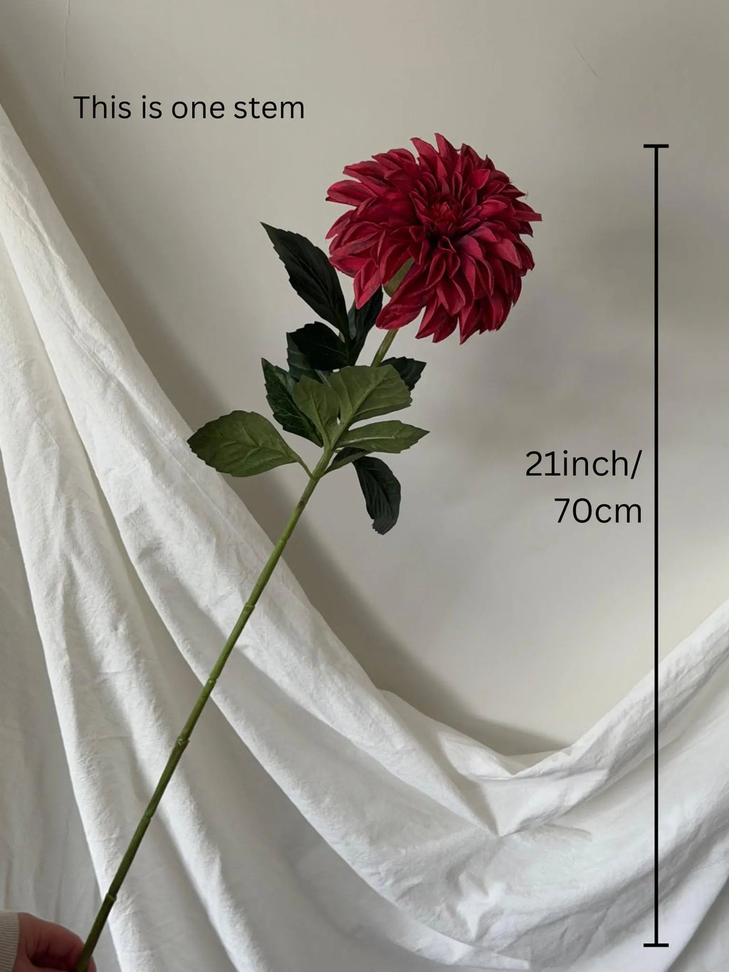 Large Artificial Dahlia Faux Flower Place