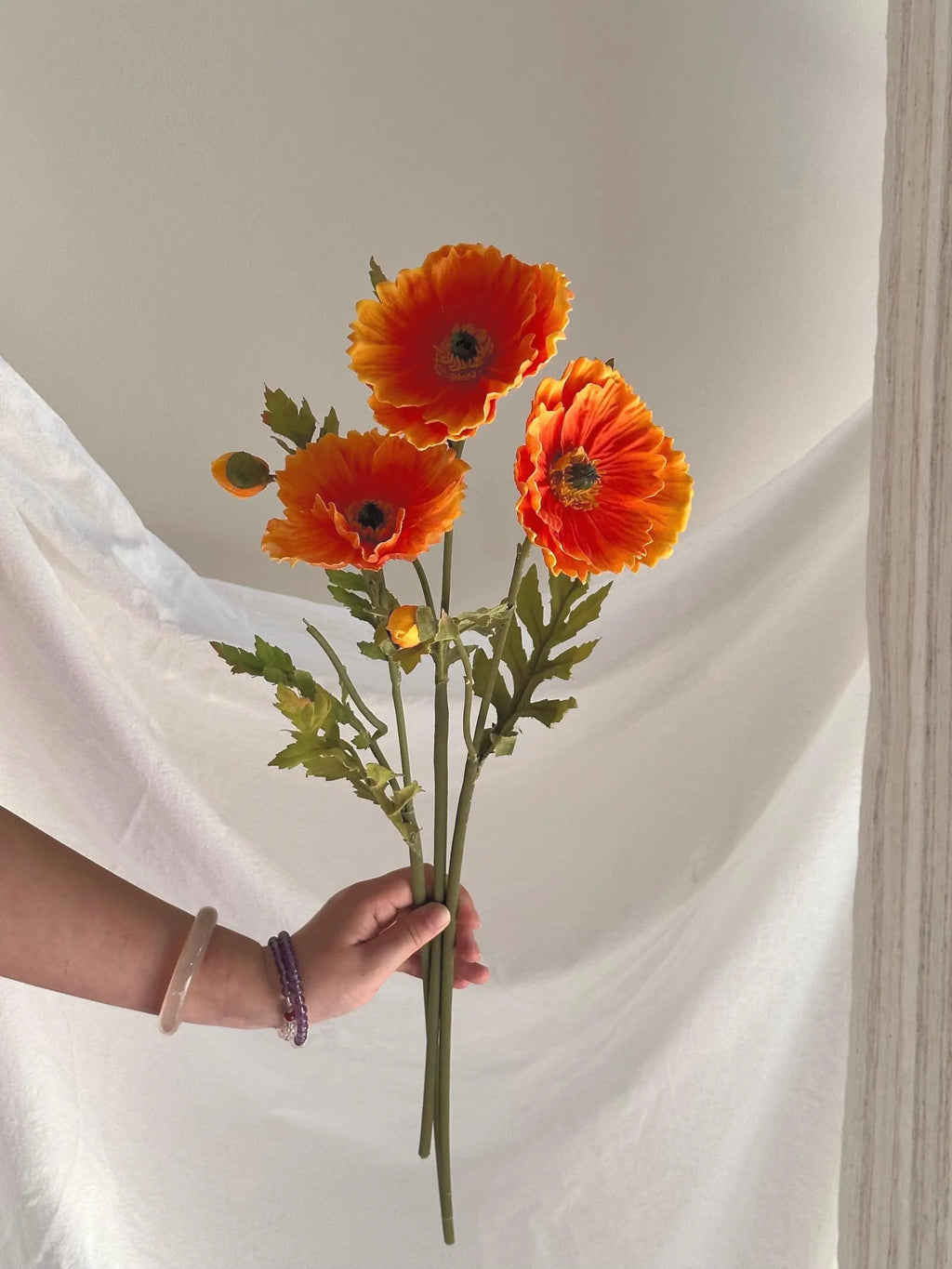 Faux California Poppy Faux Flower Place