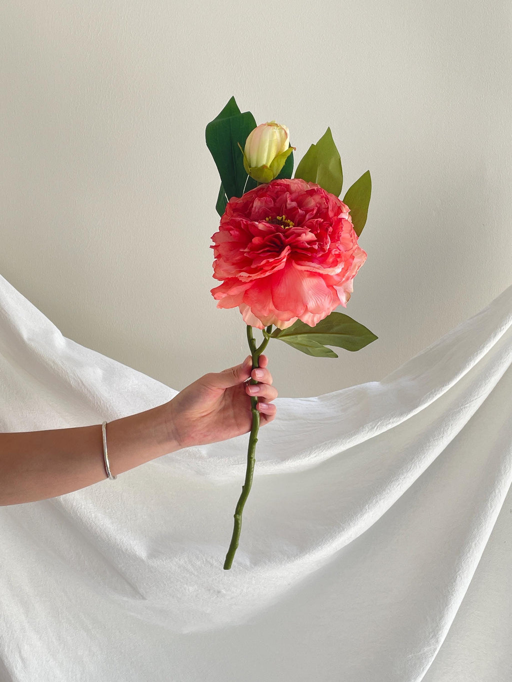Faux Peony Flower