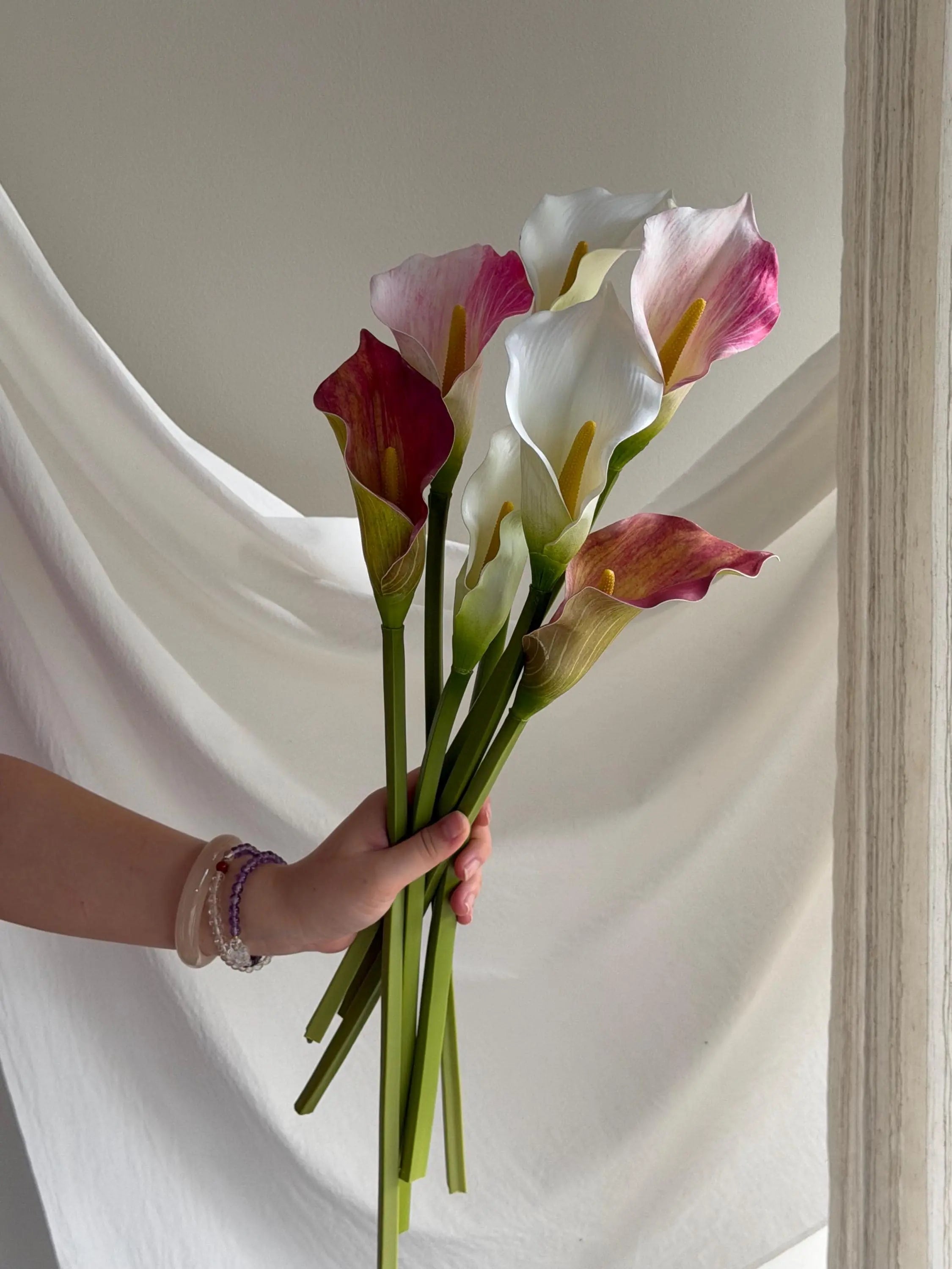 Pink Faux Calla Lily Faux Flower Place