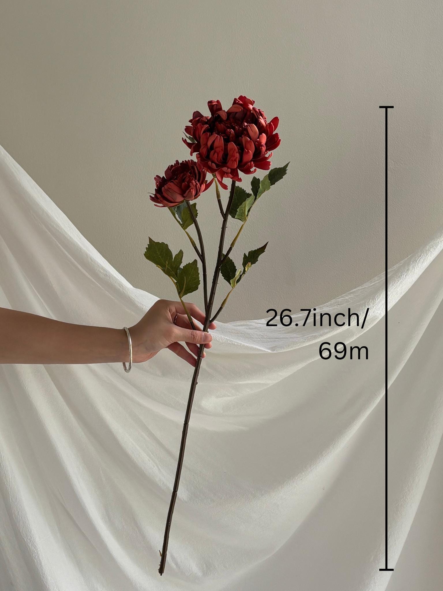 2 Heads Artificial Chrysanthemum