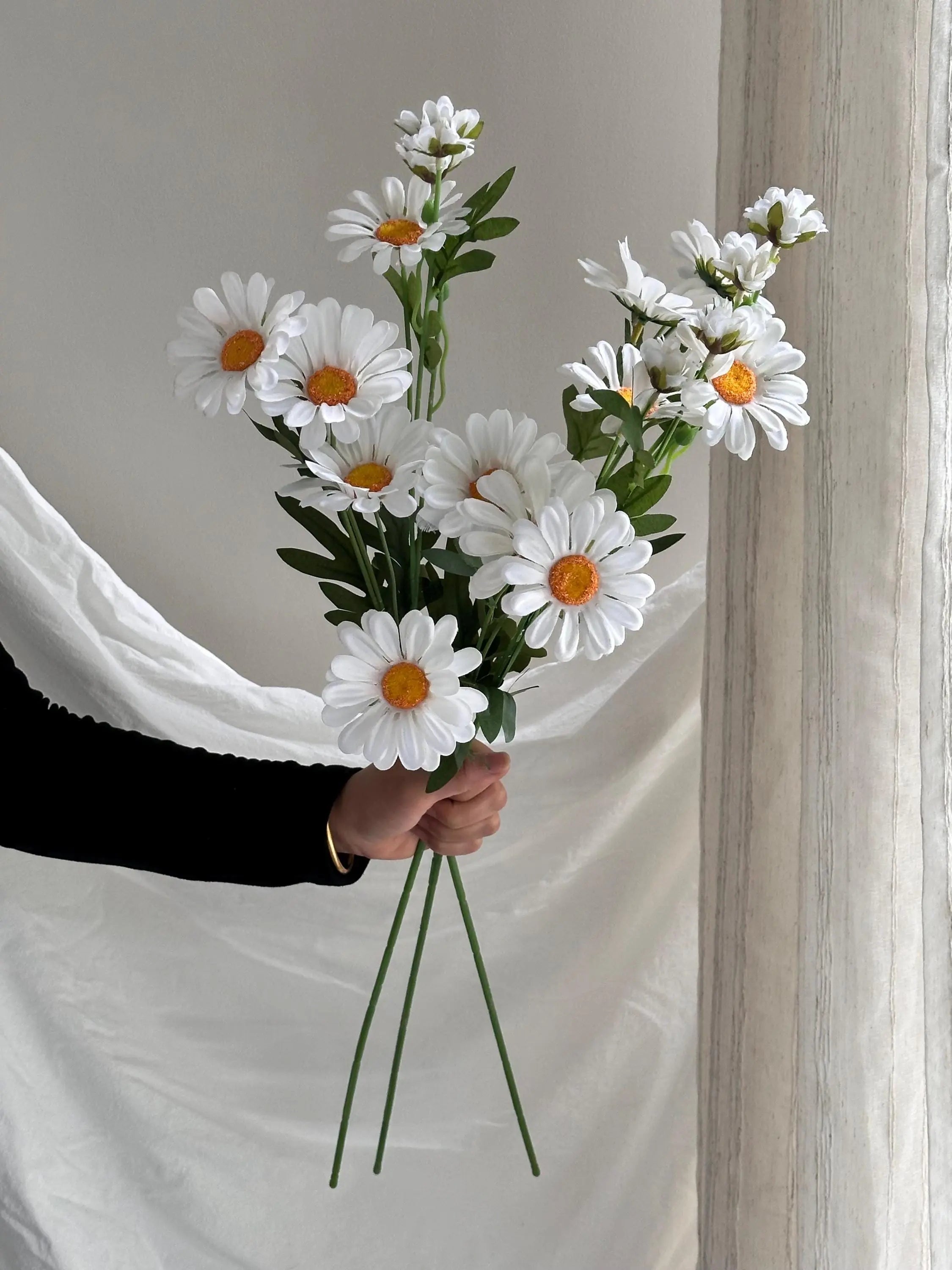 Faux Daisy Stem, Artificial Chamomile Faux Flower Place
