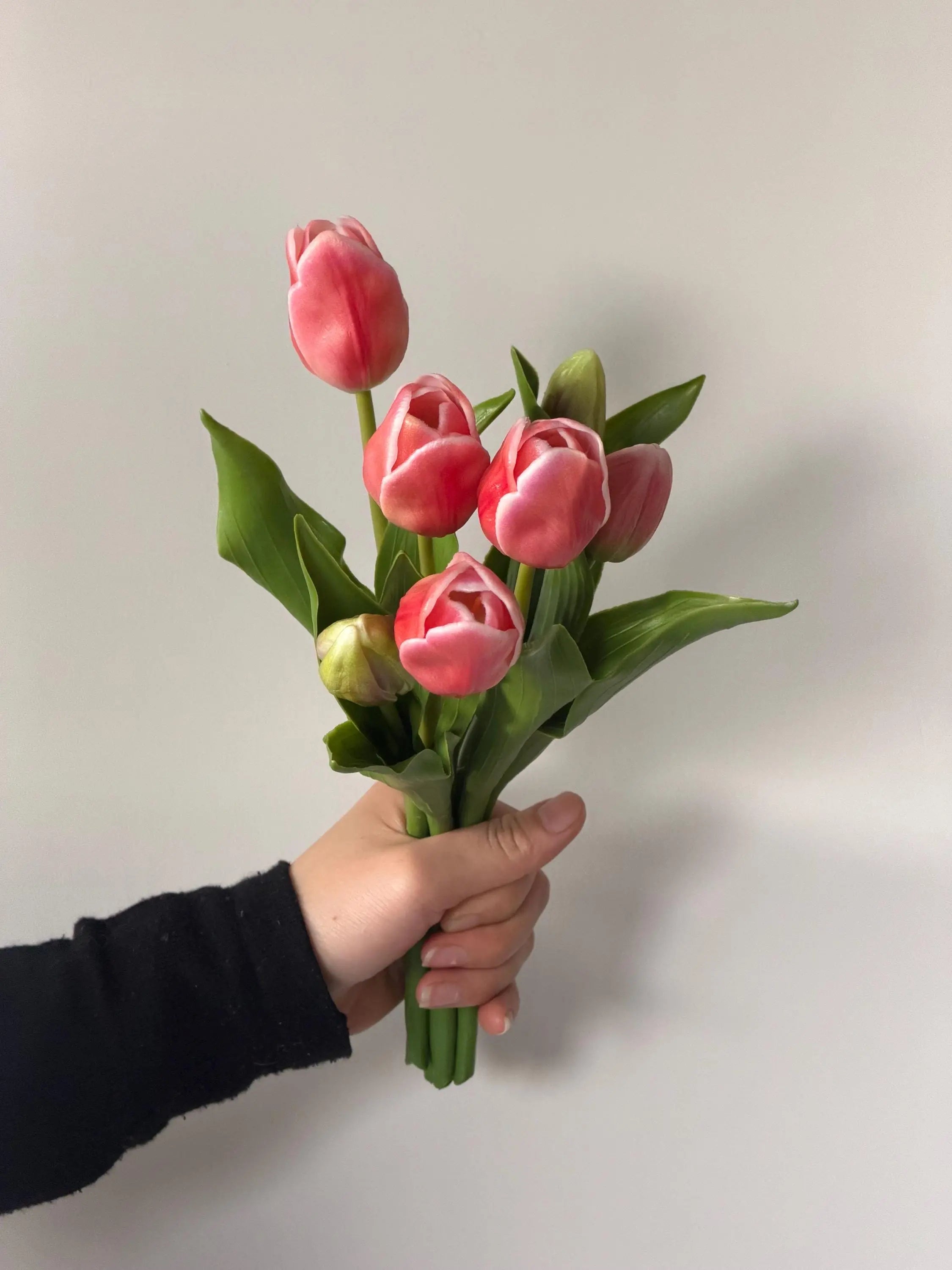 Fake tulip bouquest,artificial tulips,Real touch tulip,fake floral arrangements, faux tulips for Mothers Day gift, Easter home decor Faux Flower Place