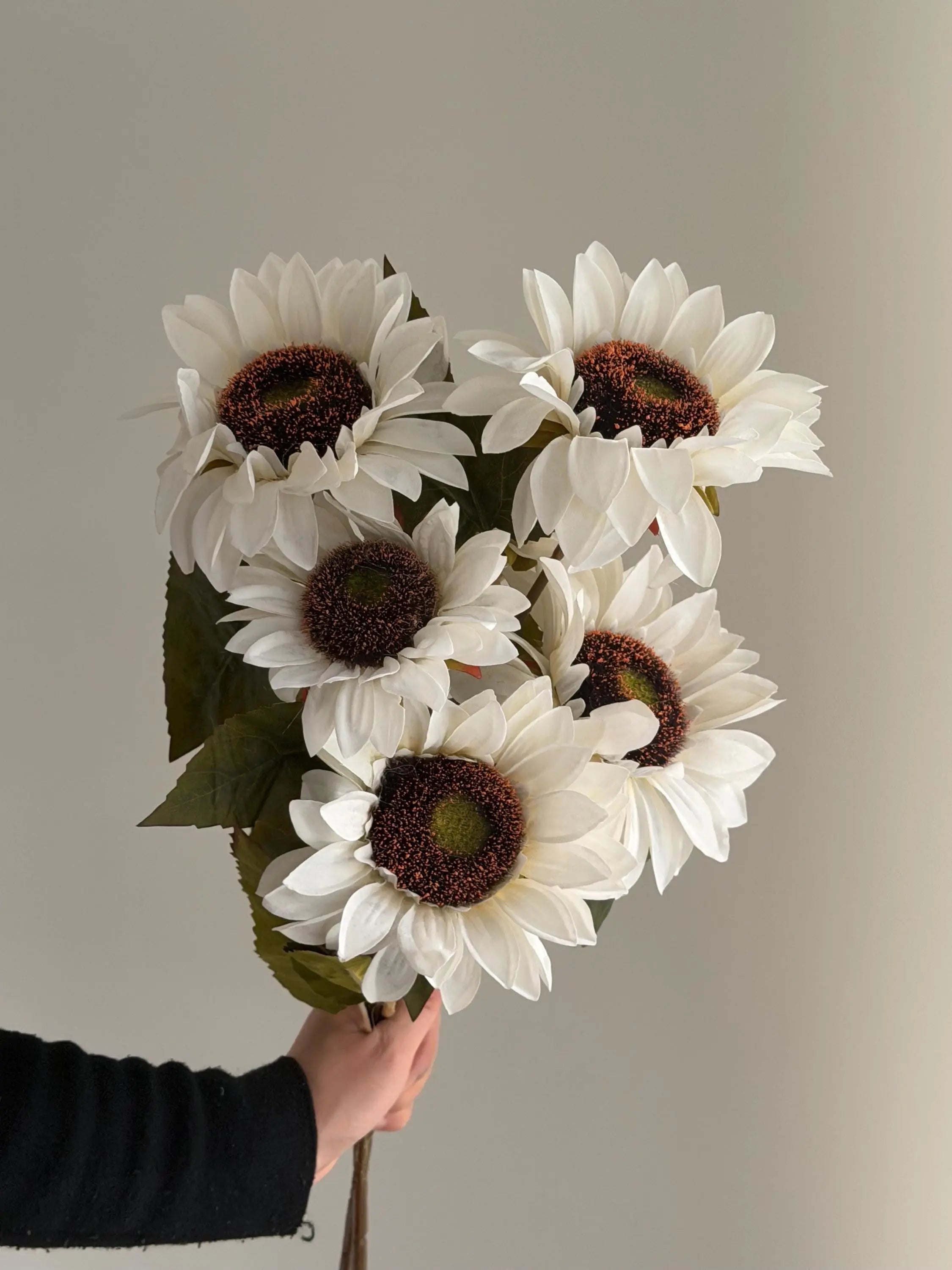 Real Touch White Sunflowers Celesta Atelier