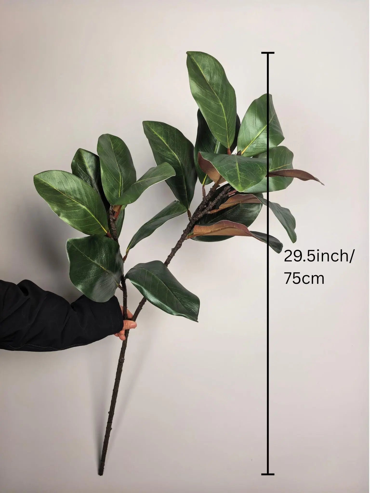 Artificial Magnolia Leaf Branch Faux Flower Place