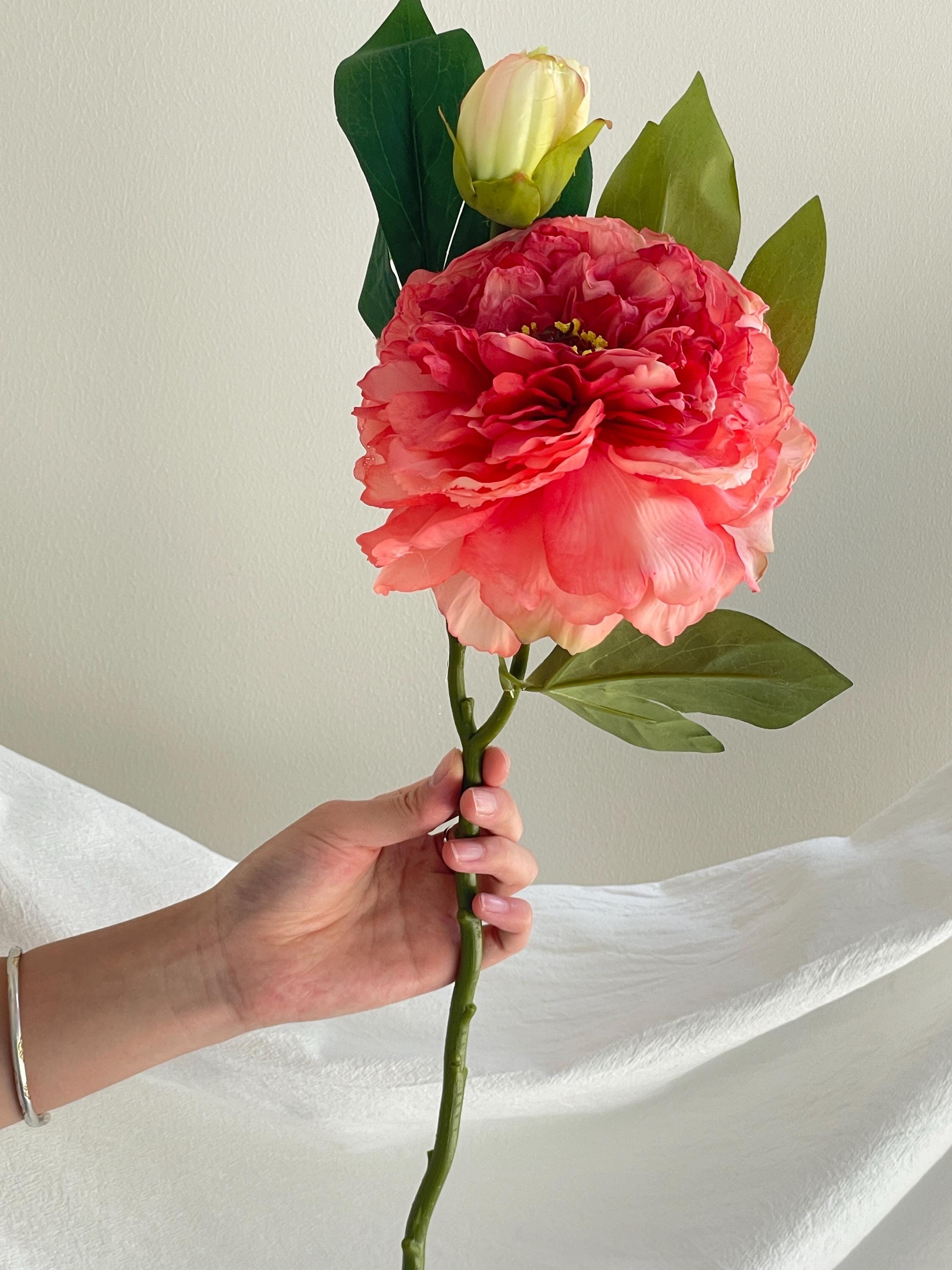 Faux Peony Flower