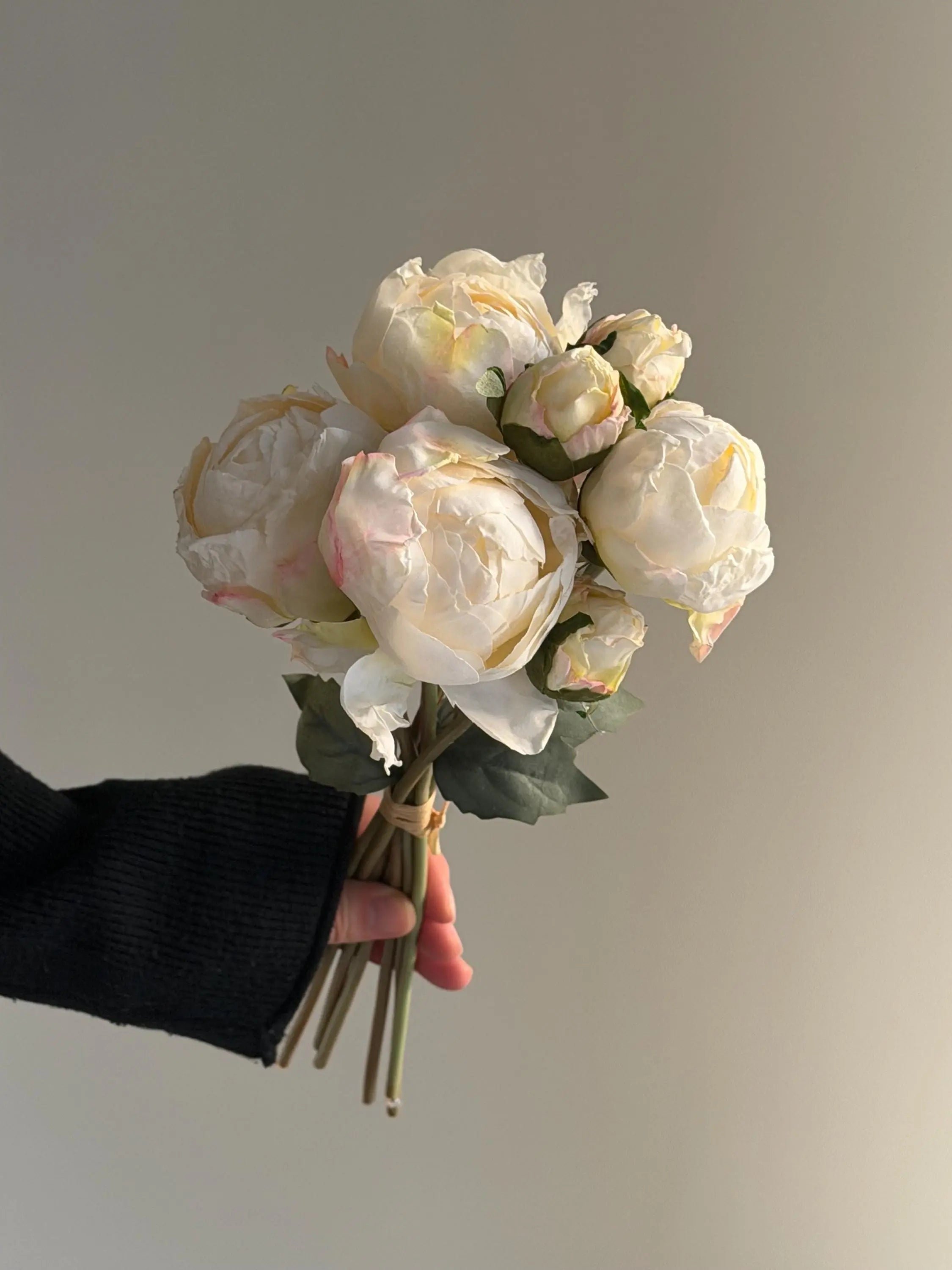 Fake Peony bouquet, Real Touch Faux Peony Celesta Atelier