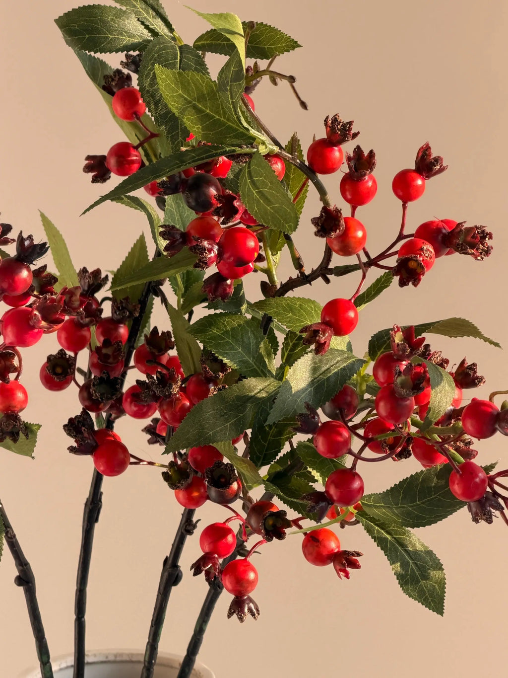 Mini Faux Pomegranate Branch Celesta Atelier