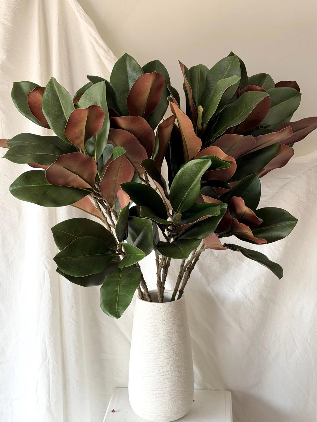 Artificial Magnolia Leaf Branch Faux Flower Place
