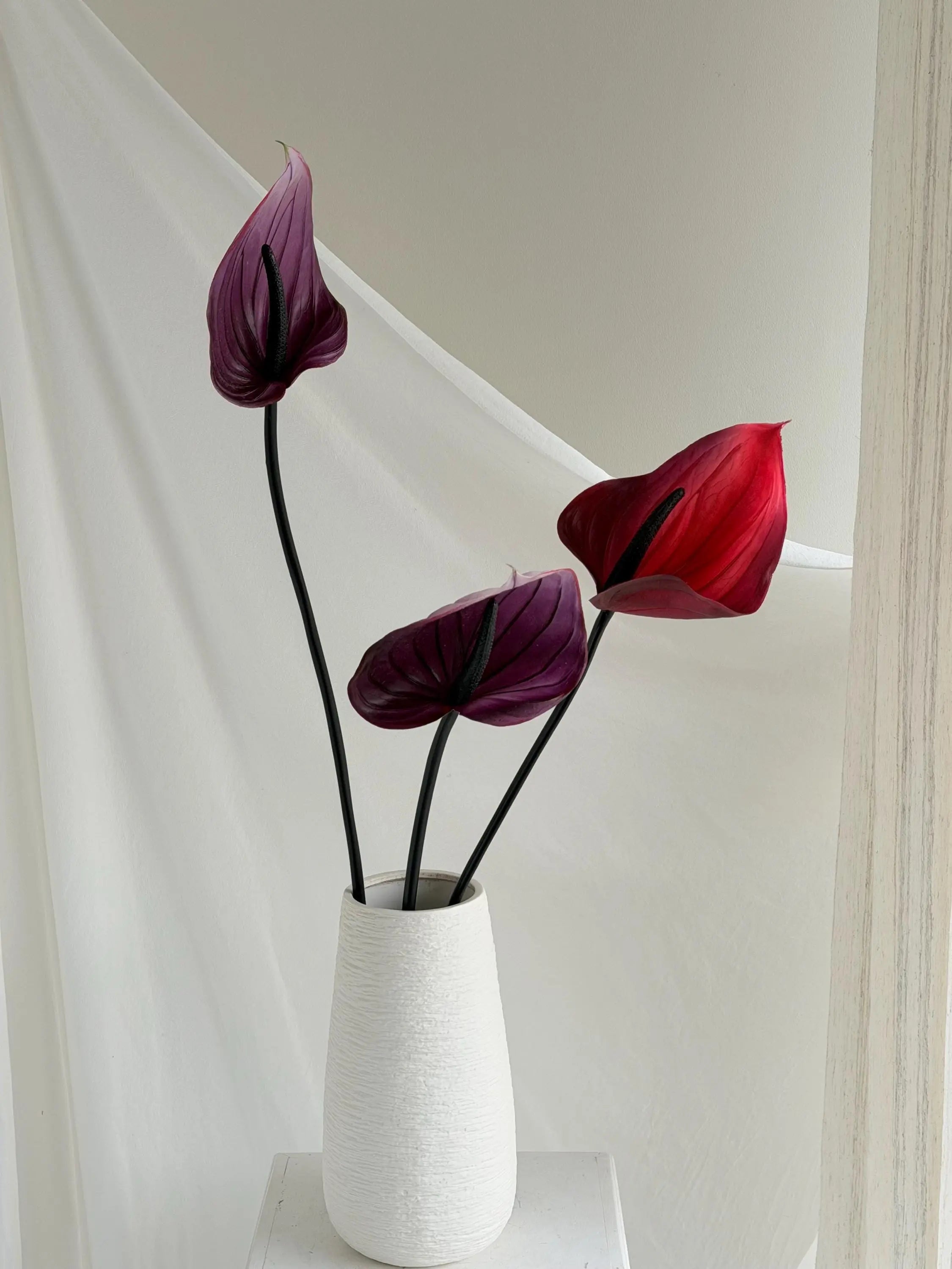 Artificial Anthurium Stems Faux Flower Place