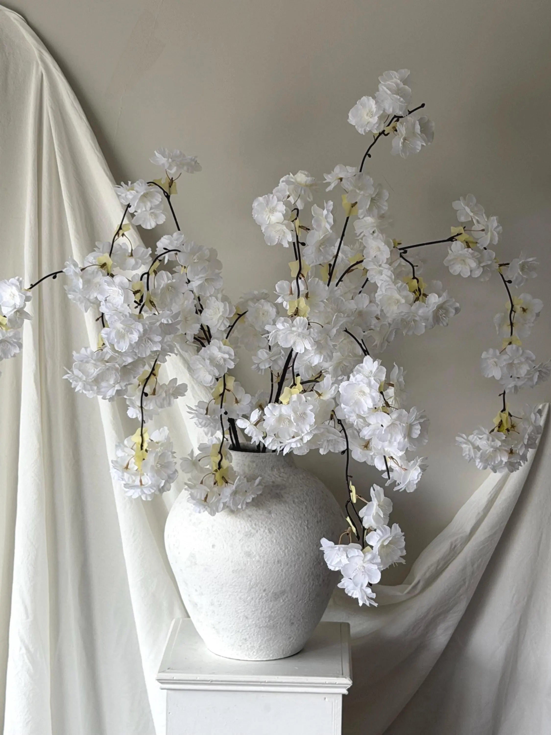 Real Touch Silk Cherry Blossom Stems (Pack of 3), Spring Floral Arrangement, Baby Shower flowers, Faux Cherry Blossom, drapey flowers Faux Flower Place