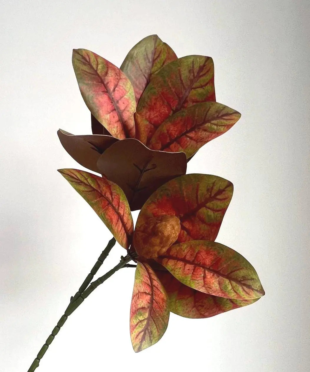 Artificial Magnolia Leaf Branch Faux Flower Place