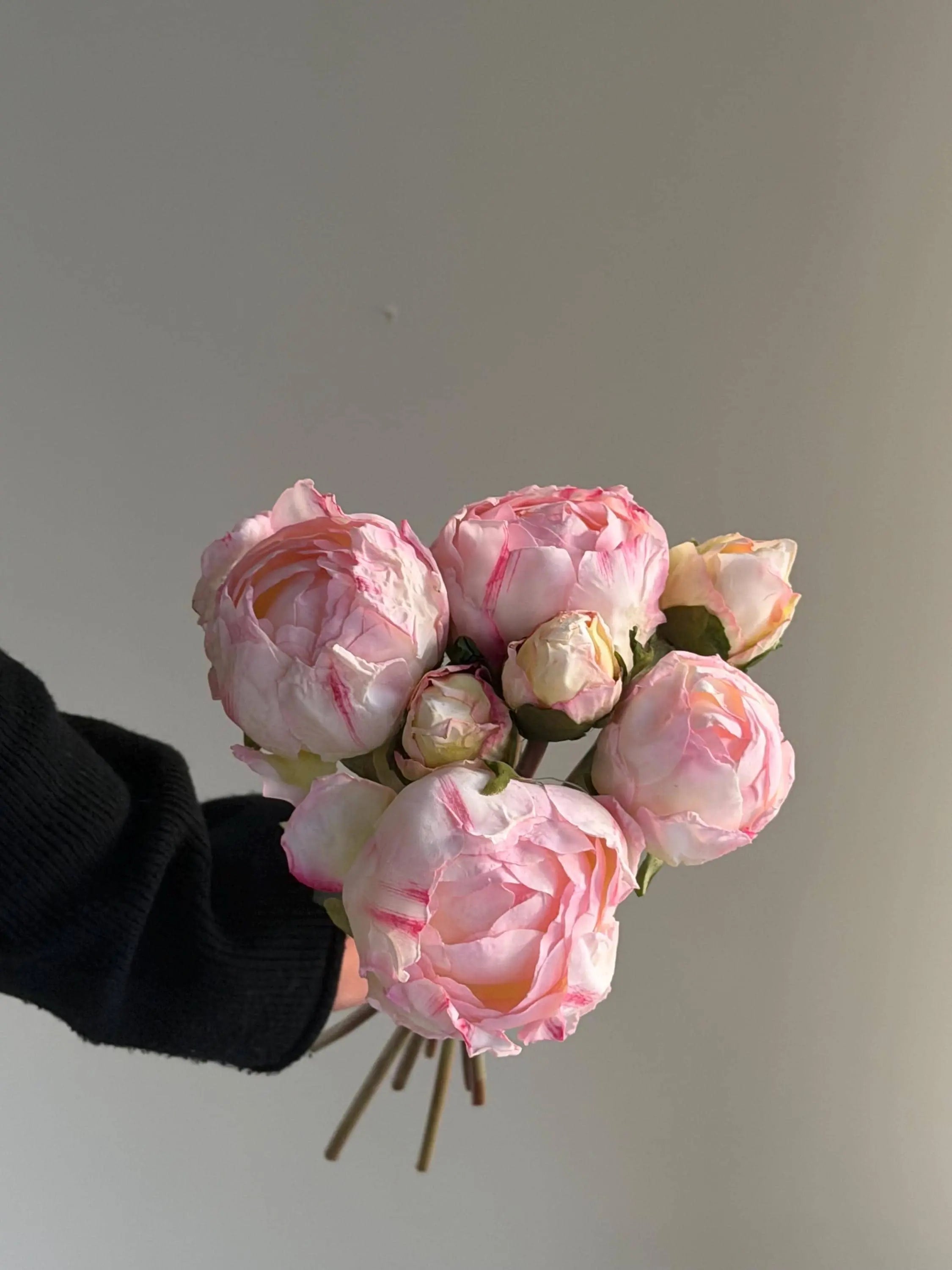 Fake Peony bouquet, Real Touch Faux Peony Celesta Atelier