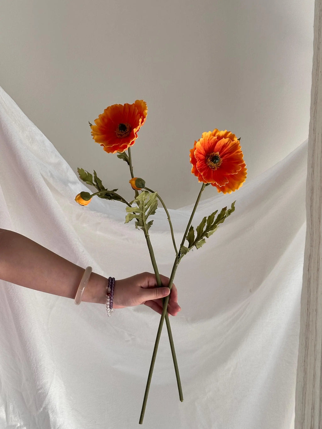 Faux California Poppy Faux Flower Place