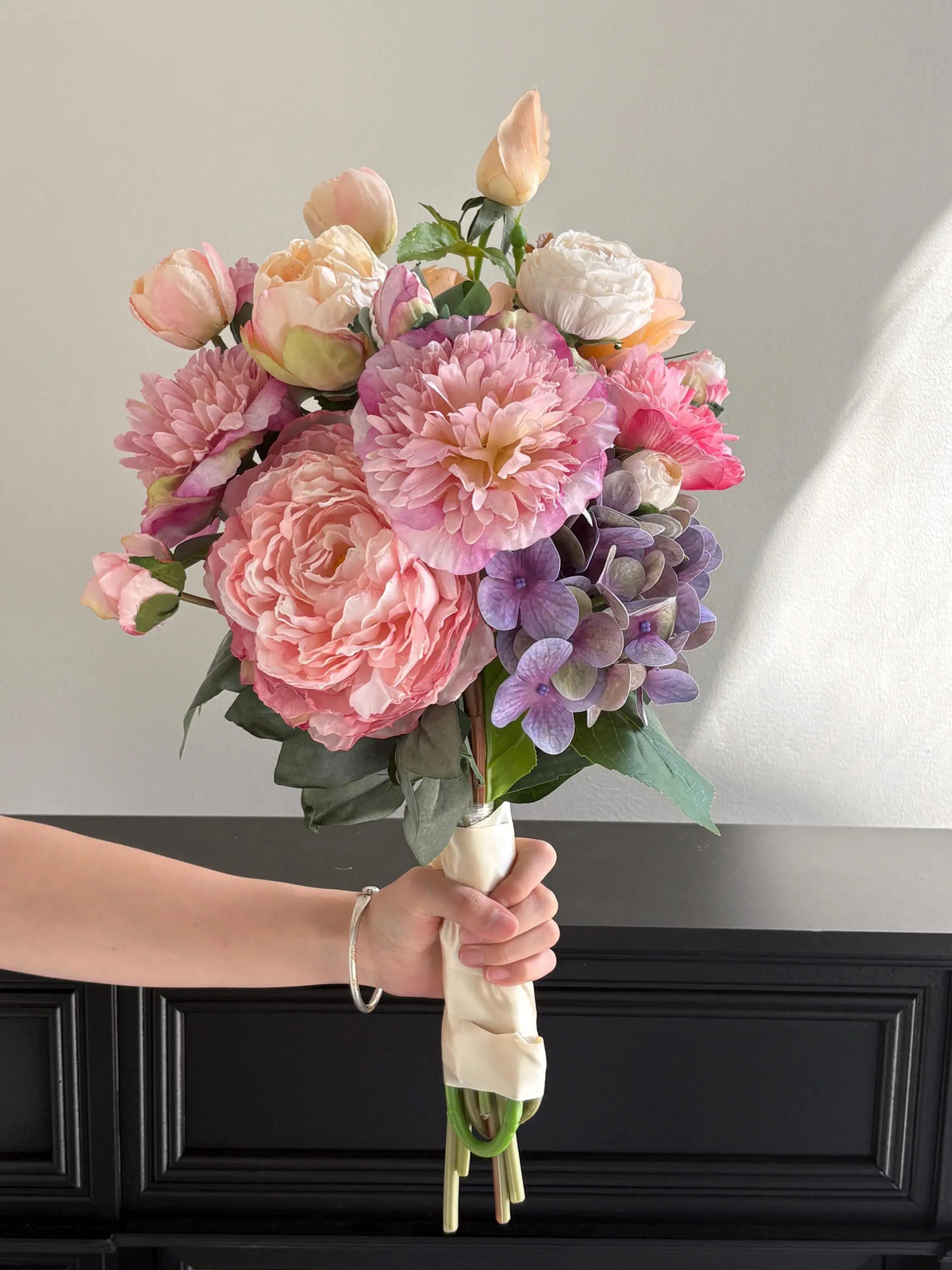 Faux Peony Bridal Bouquet Faux Flower Place
