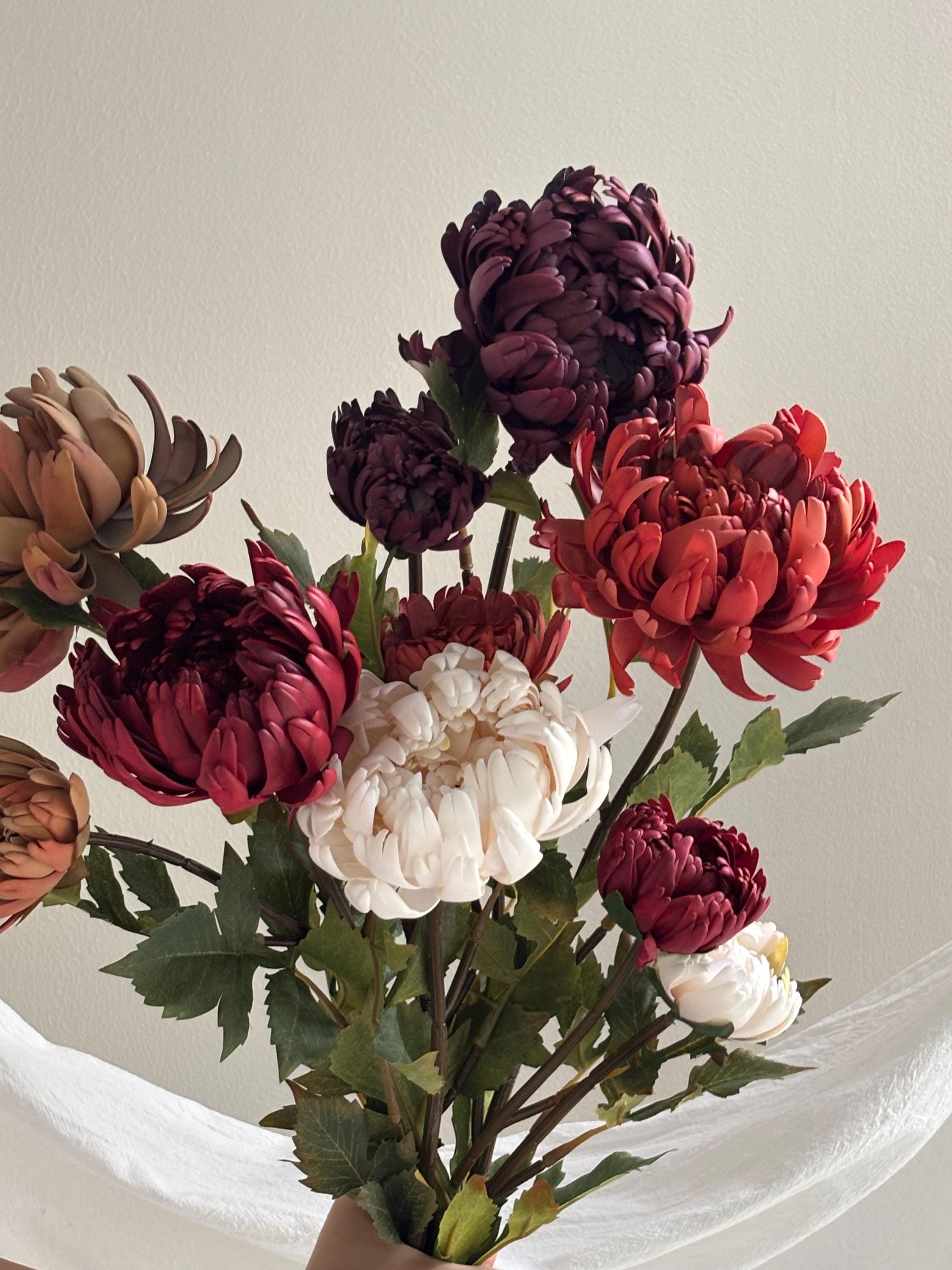2 Heads Artificial Chrysanthemum