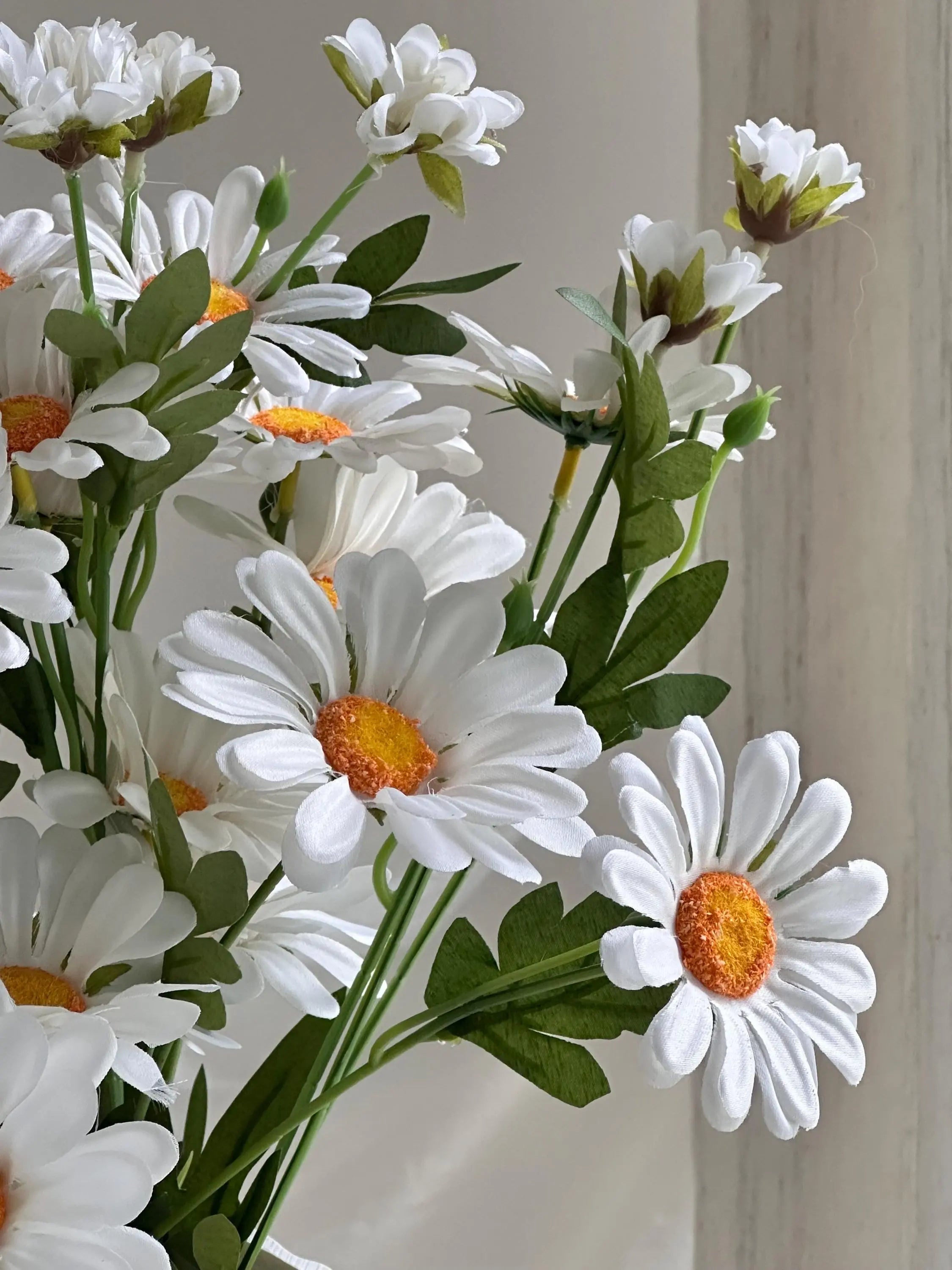 Faux Daisy Stem, Artificial Chamomile Faux Flower Place