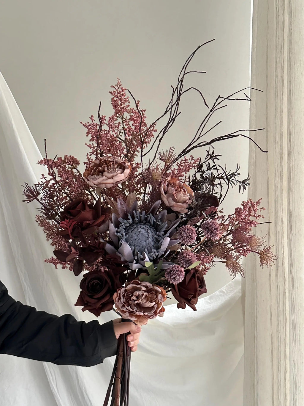 Boho Artificial Flower Bouquet, Dry-style Bouquet Faux Flower Place