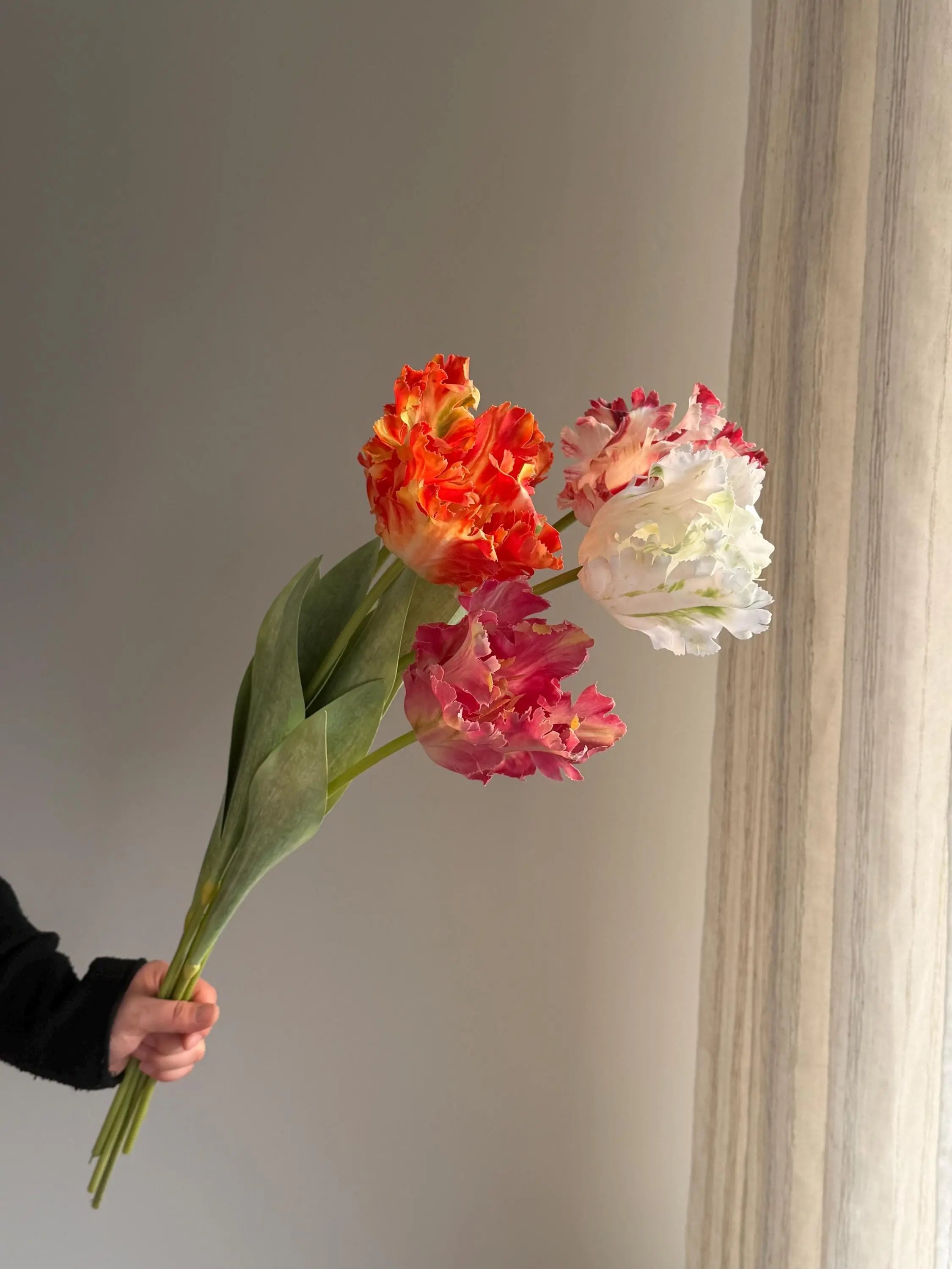 Real Touch parrot tulips, artificial tulips Celesta Atelier