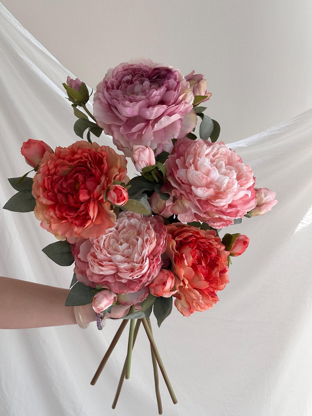 Artificial Peony Flower Stem Faux Flower Place