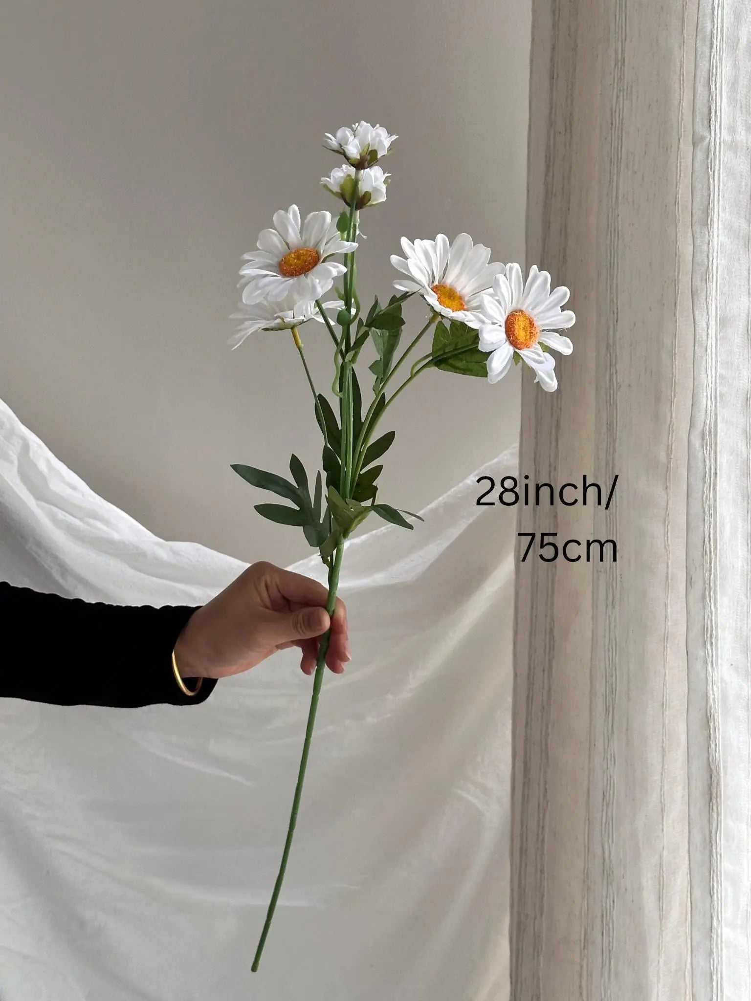 Faux Daisy Stem, Artificial Chamomile Faux Flower Place