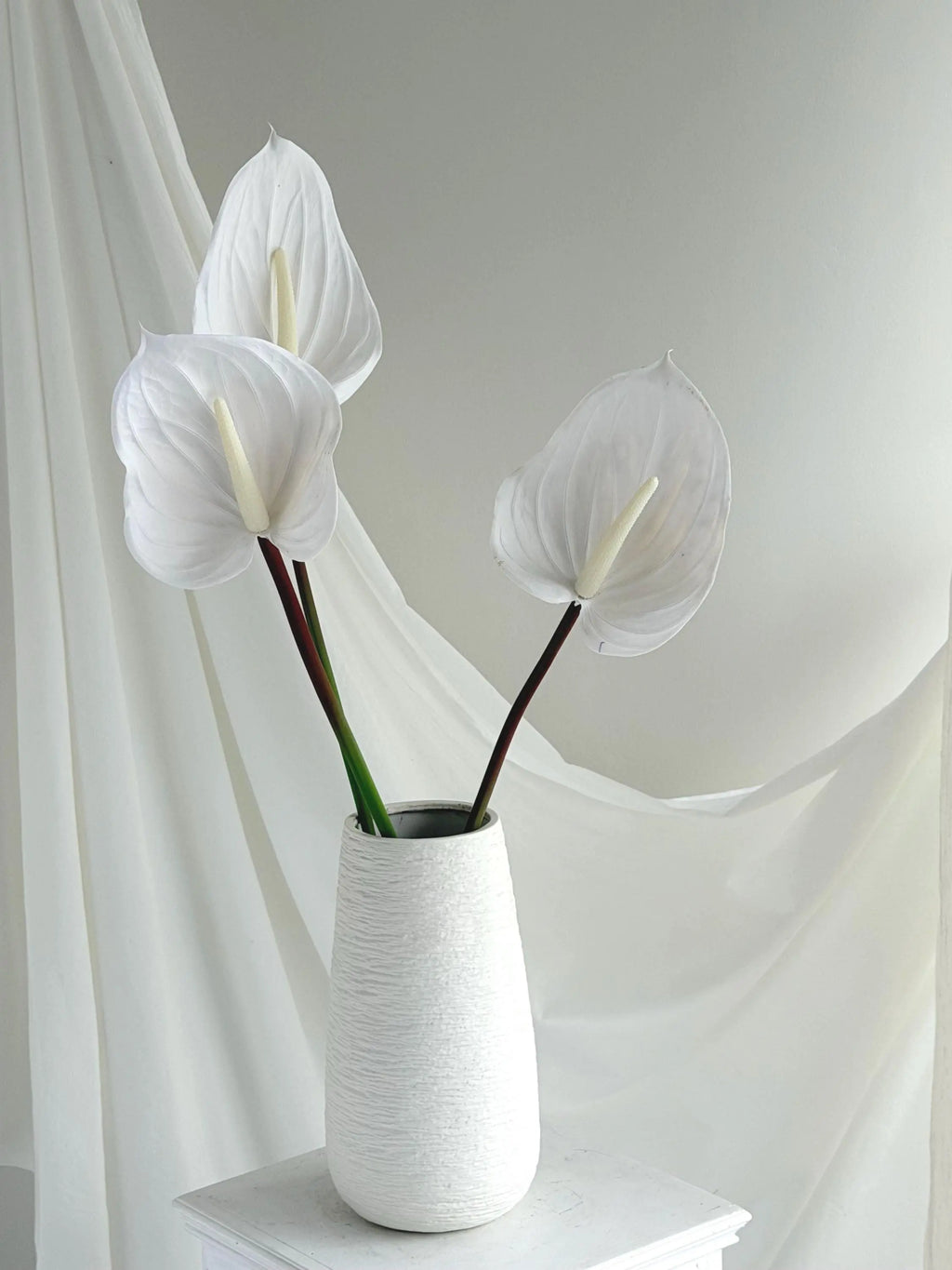 Artificial Anthurium Stems Faux Flower Place