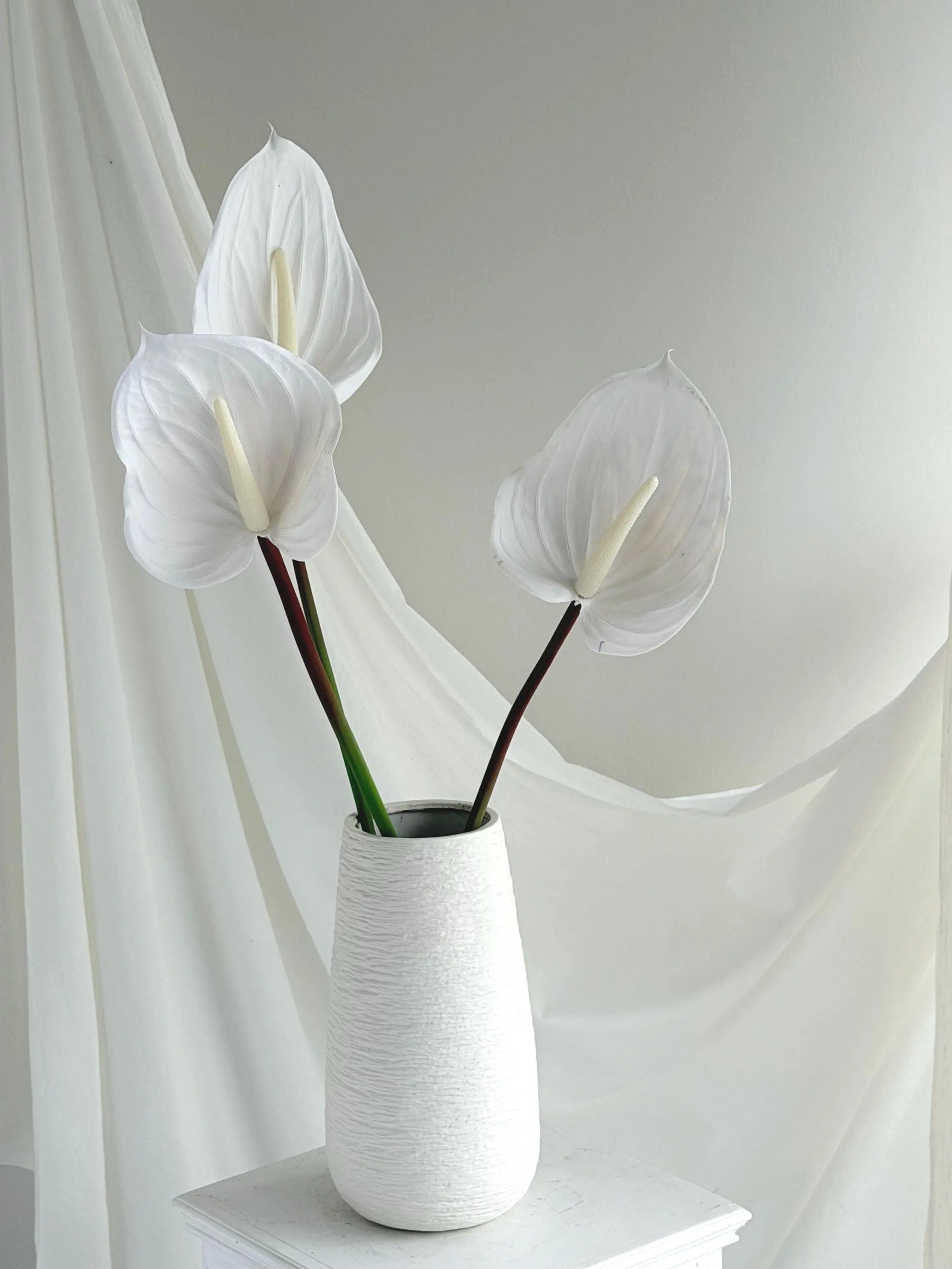 Artificial Anthurium Stems Faux Flower Place