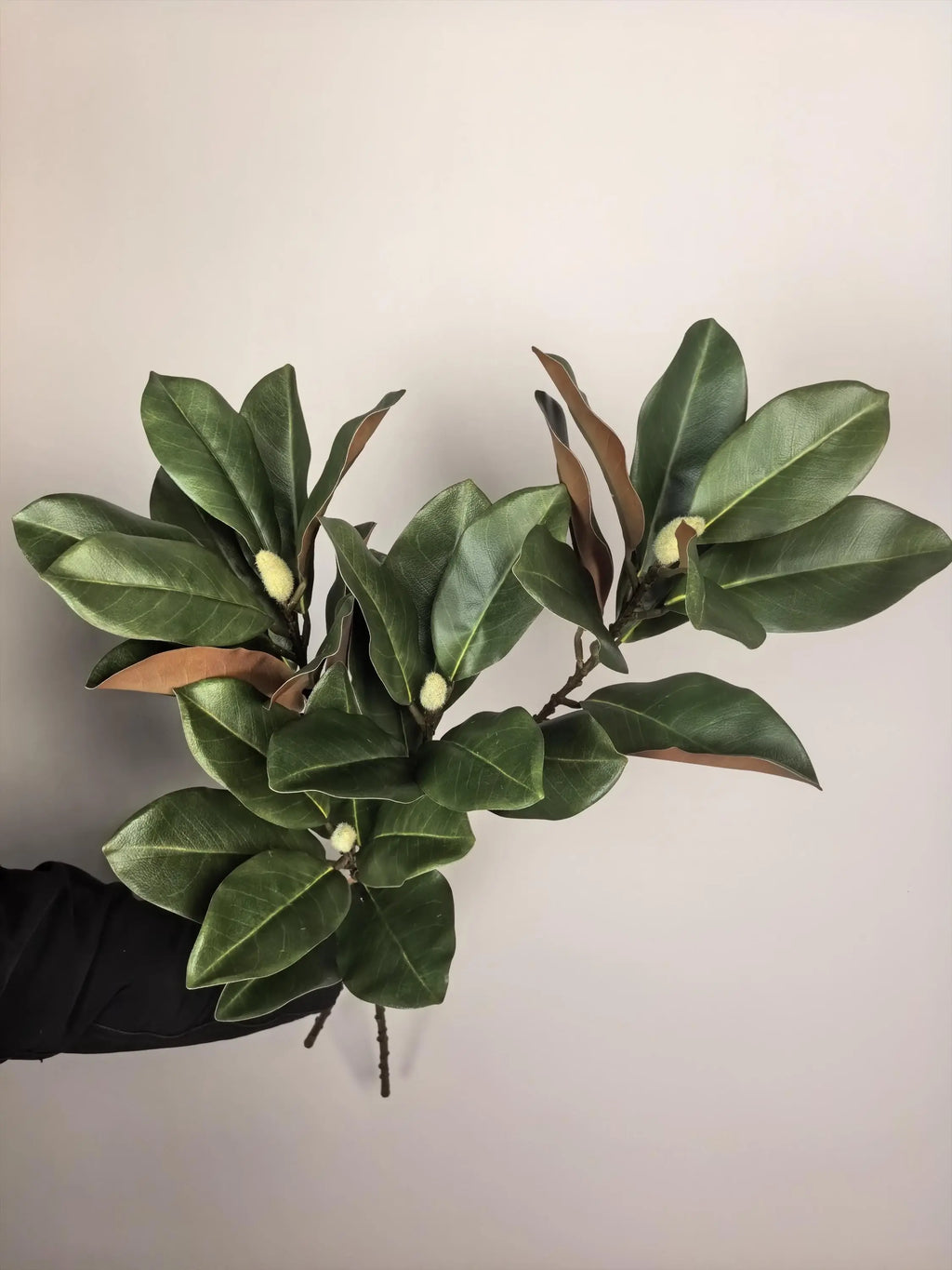 Artificial Magnolia Leaf Branch Faux Flower Place