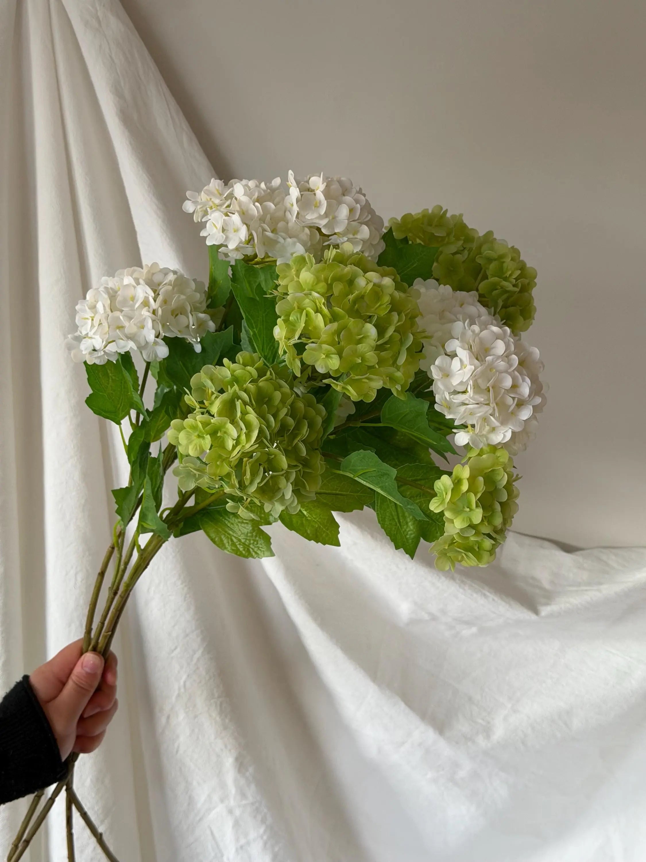 Artificial Hydrangea Flowers Faux Flower Place
