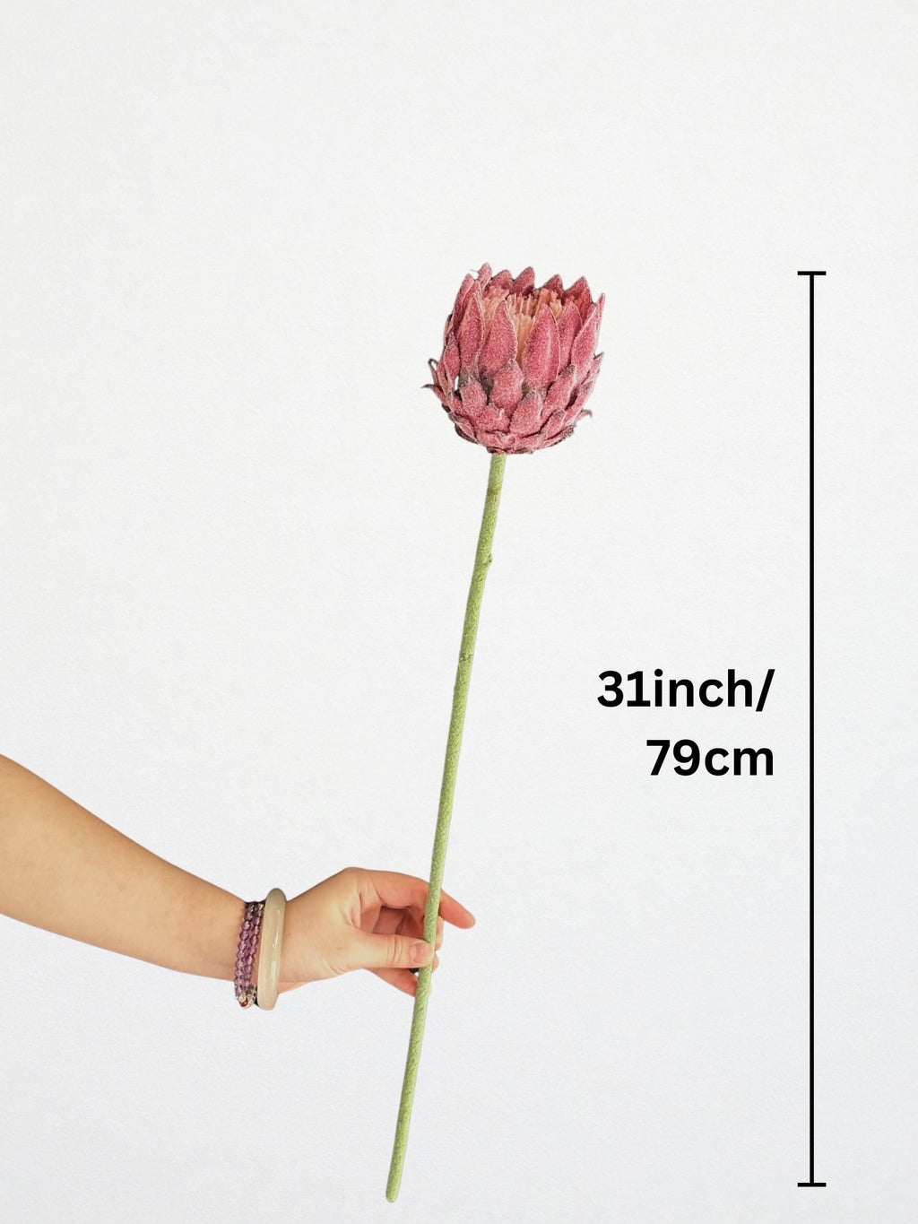 Artificial Green Protea Stem